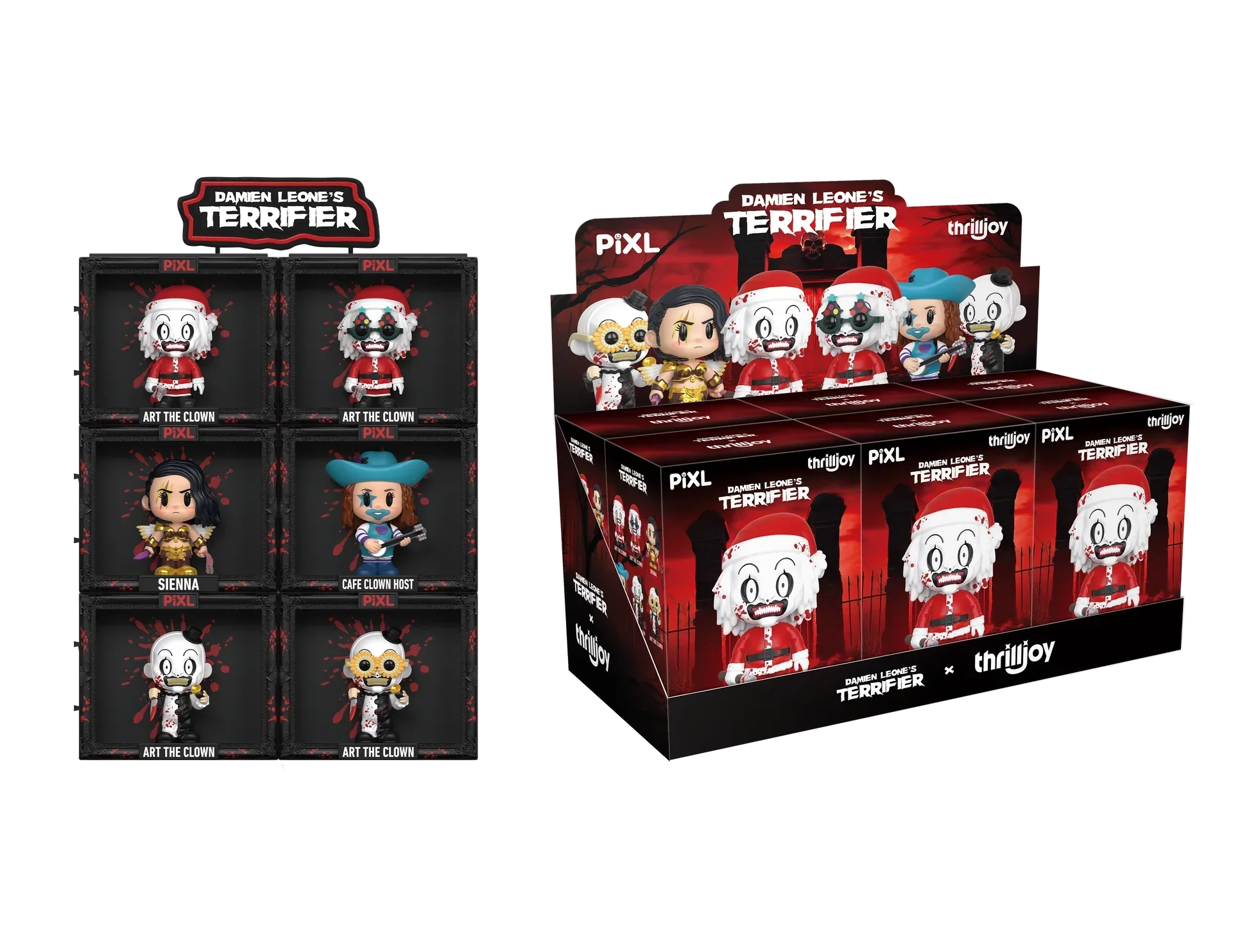 [Thrilljoy] Damien Leone's Terrifier PIXL Blind Box Vinyl (Chance at 1 of 300 hyper-rare “chase” pieces will be redeemable for a special 12” MEGA PIX!) - Image 2