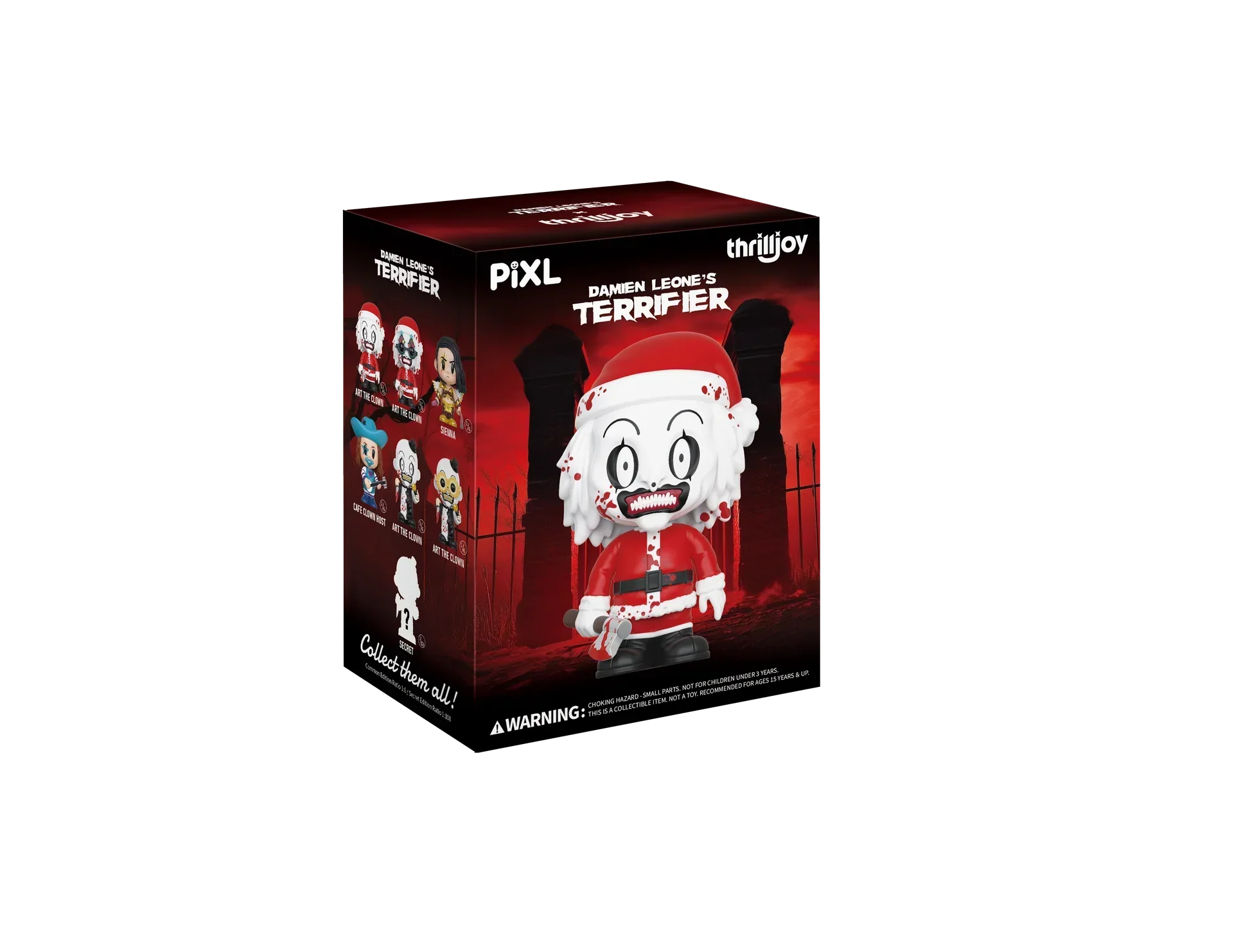 [Thrilljoy] Damien Leone's Terrifier PIXL Blind Box Vinyl (Chance at 1 of 300 hyper-rare “chase” pieces will be redeemable for a special 12” MEGA PIX!) - Image 4