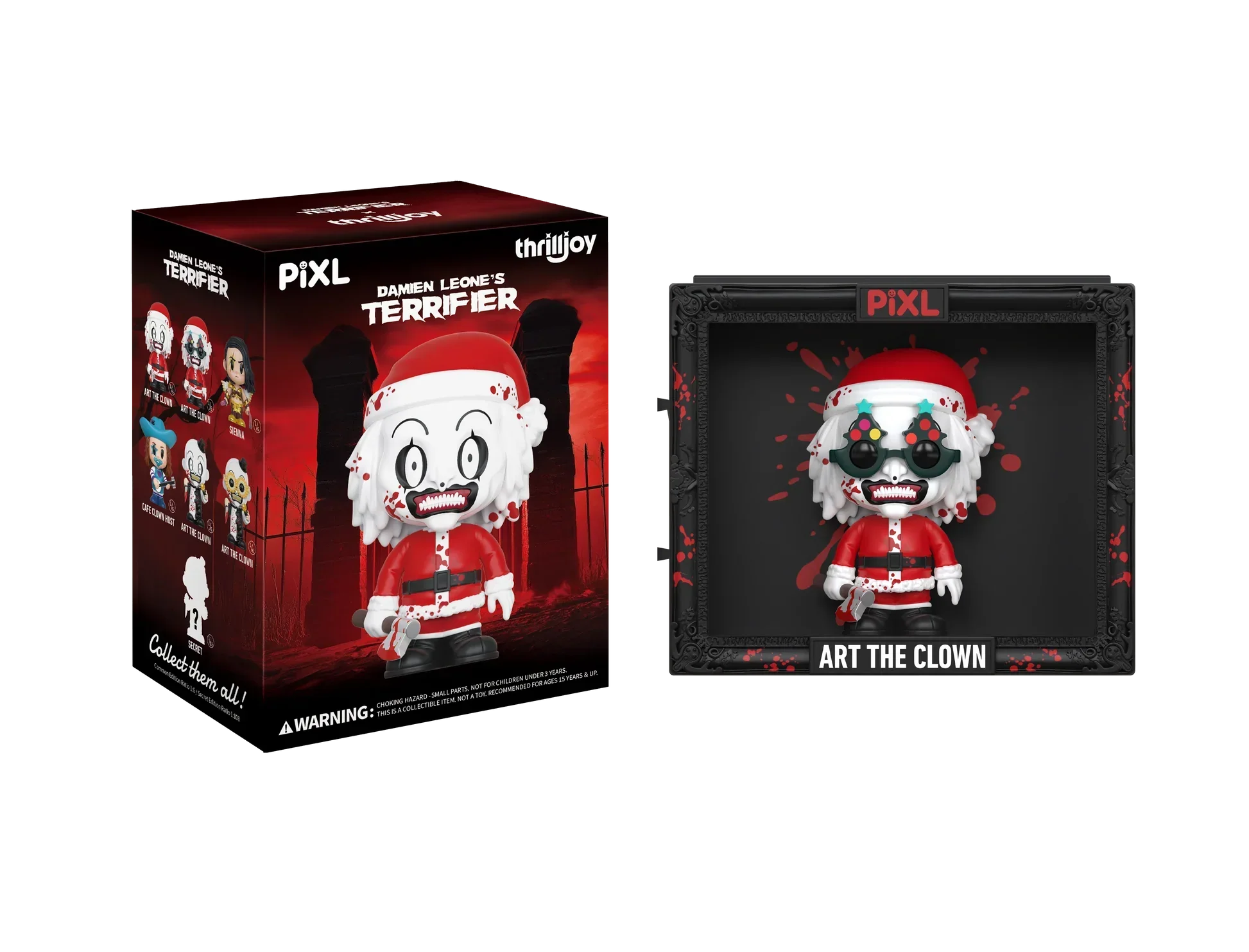 [Thrilljoy] Damien Leone's Terrifier PIXL Blind Box Vinyl (Chance at 1 of 300 hyper-rare “chase” pieces will be redeemable for a special 12” MEGA PIX!) - Image 5