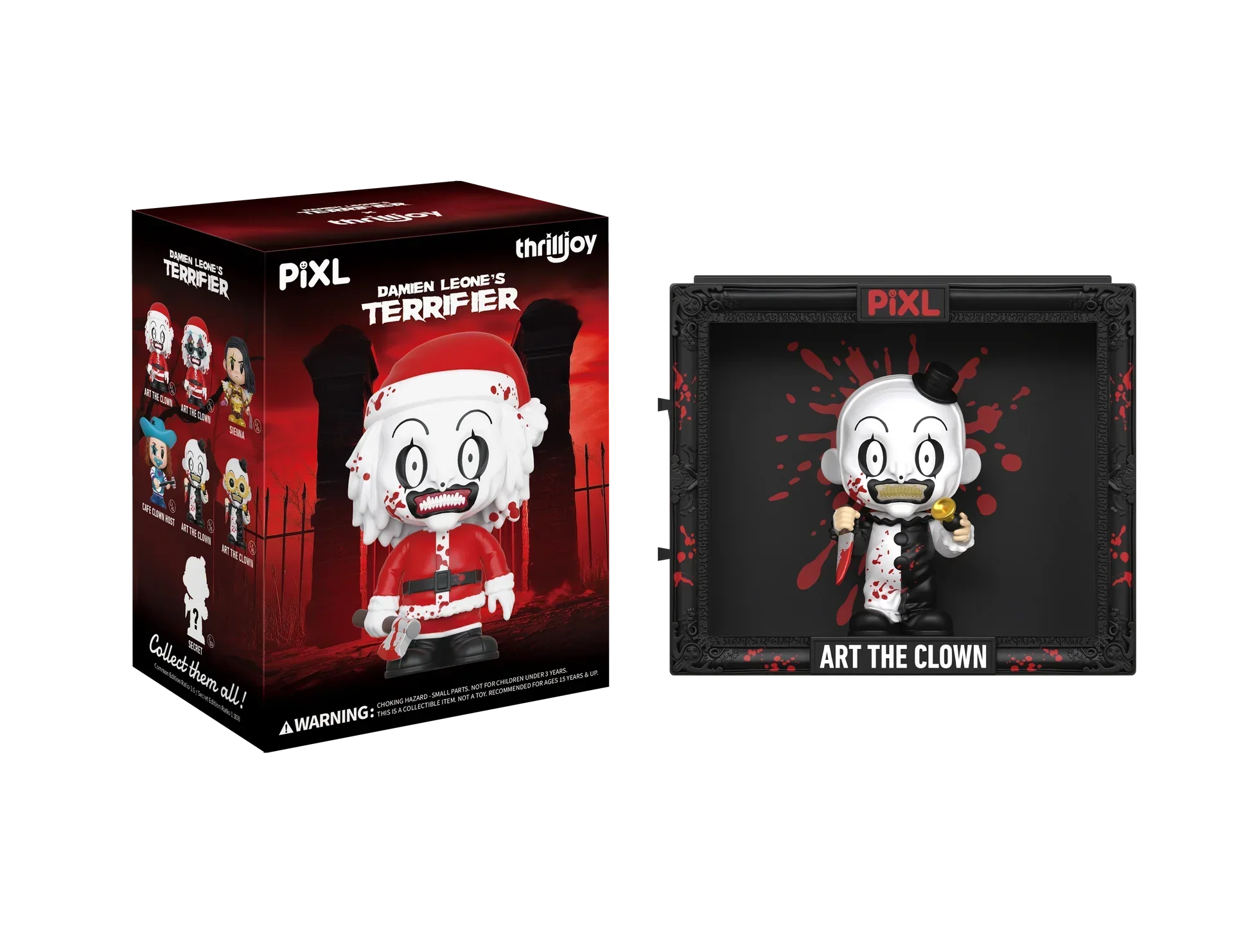 [Thrilljoy] Damien Leone's Terrifier PIXL Blind Box Vinyl (Chance at 1 of 300 hyper-rare “chase” pieces will be redeemable for a special 12” MEGA PIX!) - Image 6