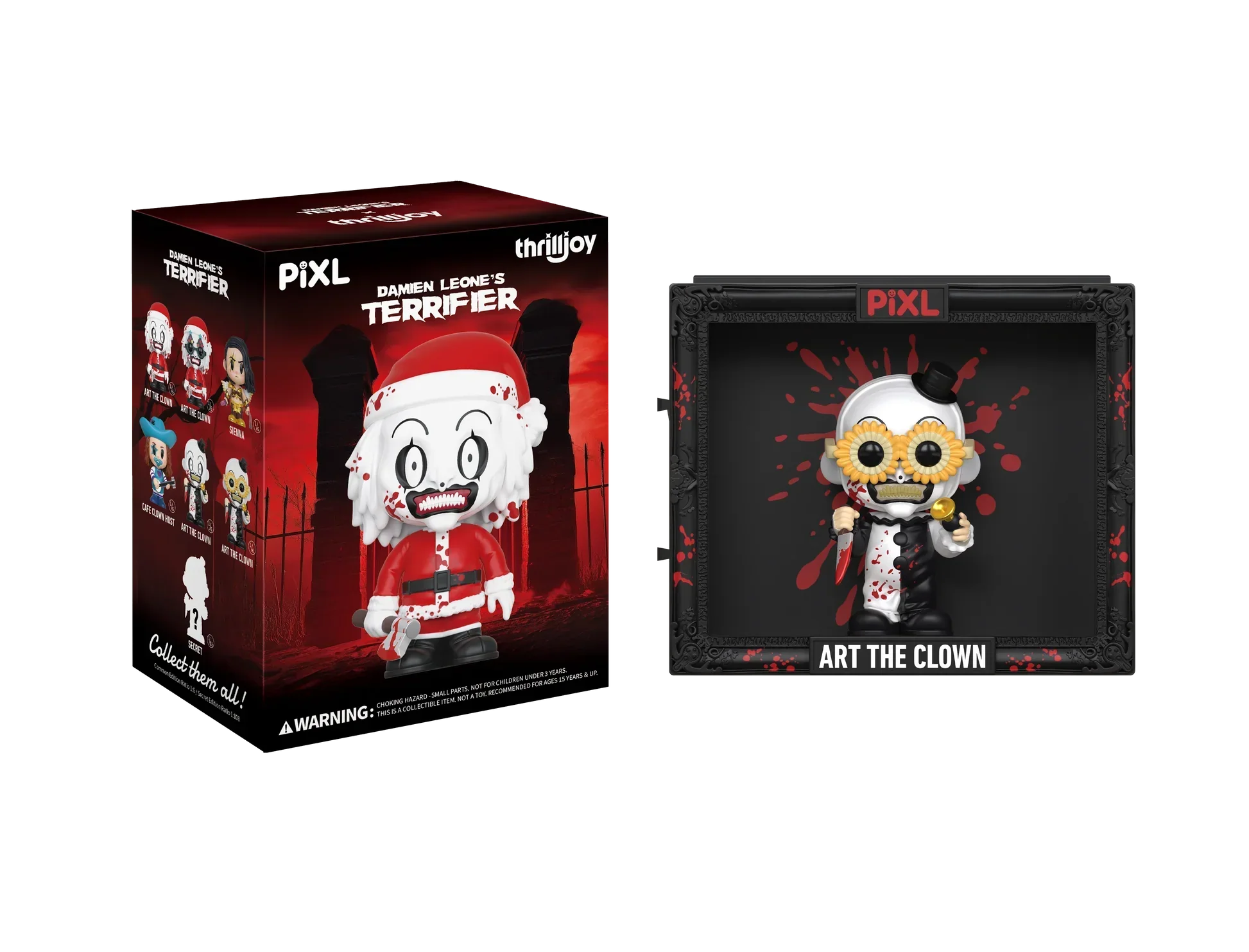 [Thrilljoy] Damien Leone's Terrifier PIXL Blind Box Vinyl (Chance at 1 of 300 hyper-rare “chase” pieces will be redeemable for a special 12” MEGA PIX!) - Image 7