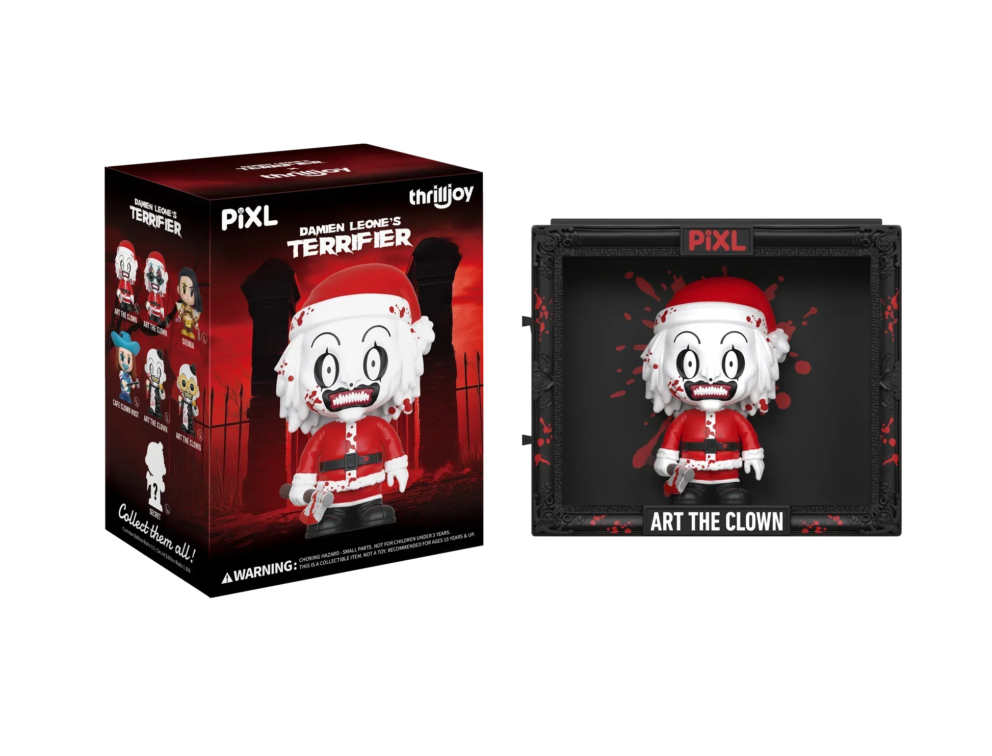 [Thrilljoy] Damien Leone's Terrifier PIXL Blind Box Vinyl (Chance at 1 of 300 hyper-rare “chase” pieces will be redeemable for a special 12” MEGA PIX!) - Image 8