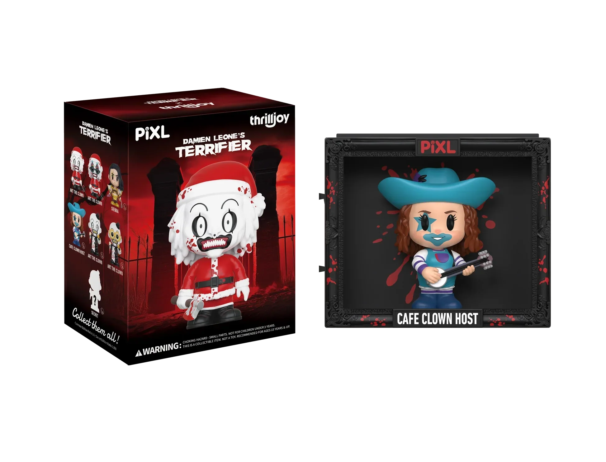 [Thrilljoy] Damien Leone's Terrifier PIXL Blind Box Vinyl (Chance at 1 of 300 hyper-rare “chase” pieces will be redeemable for a special 12” MEGA PIX!) - Image 9