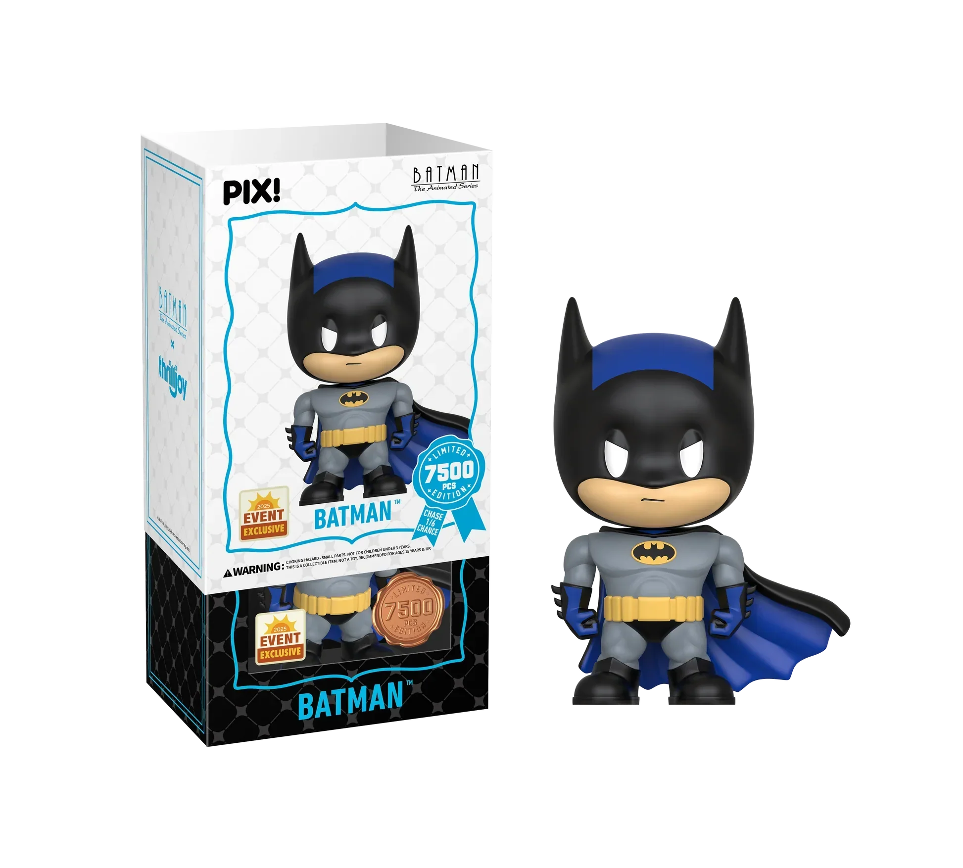 [Thrilljoy] [EXCLUSIVE] Batman the Animated Series - Batman LE7500 PIX Vinyl Figure (1 in 6 Chance at Chase) - Image 2