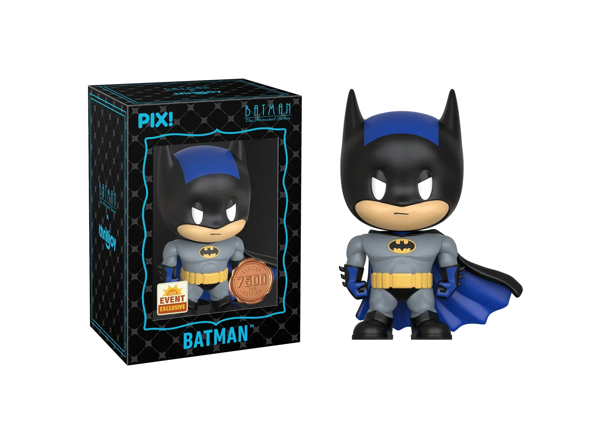 [Thrilljoy] [EXCLUSIVE] Batman the Animated Series - Batman LE7500 PIX Vinyl Figure (1 in 6 Chance at Chase) - Image 3
