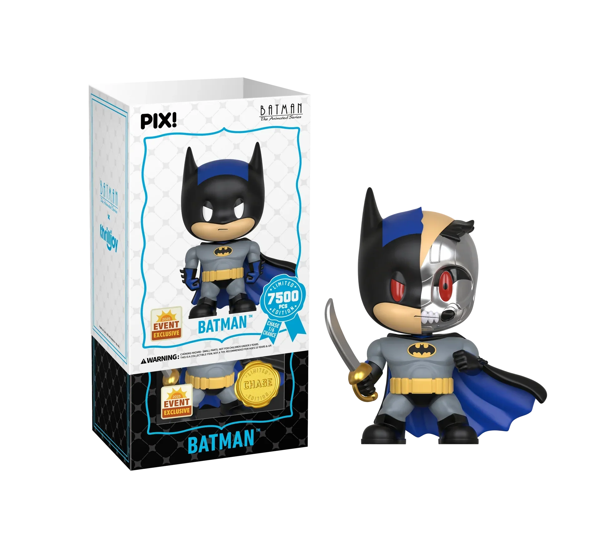 [Thrilljoy] [EXCLUSIVE] Batman the Animated Series - Batman LE7500 PIX Vinyl Figure (1 in 6 Chance at Chase) - Image 4