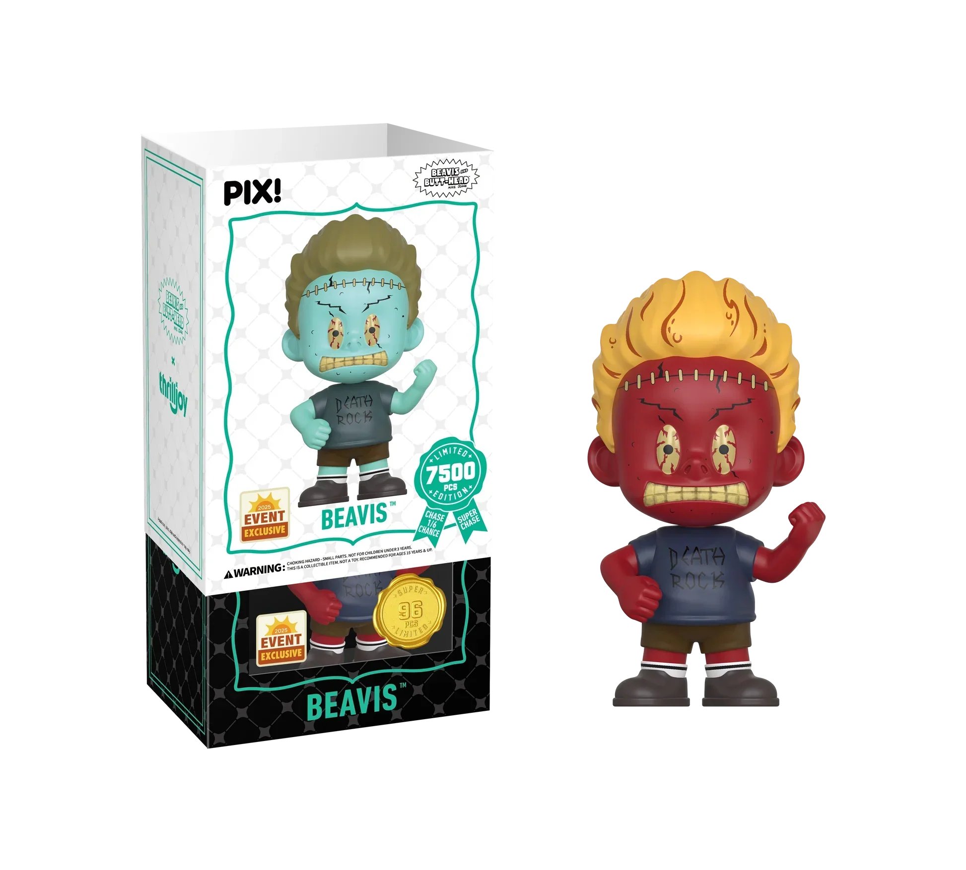 [Thrilljoy] [EXCLUSIVE] MTV's Beavis and Butt-Head - Beavis LE7500 PIX Vinyl Figure (1 in 6 Chance at Chase) - Image 6