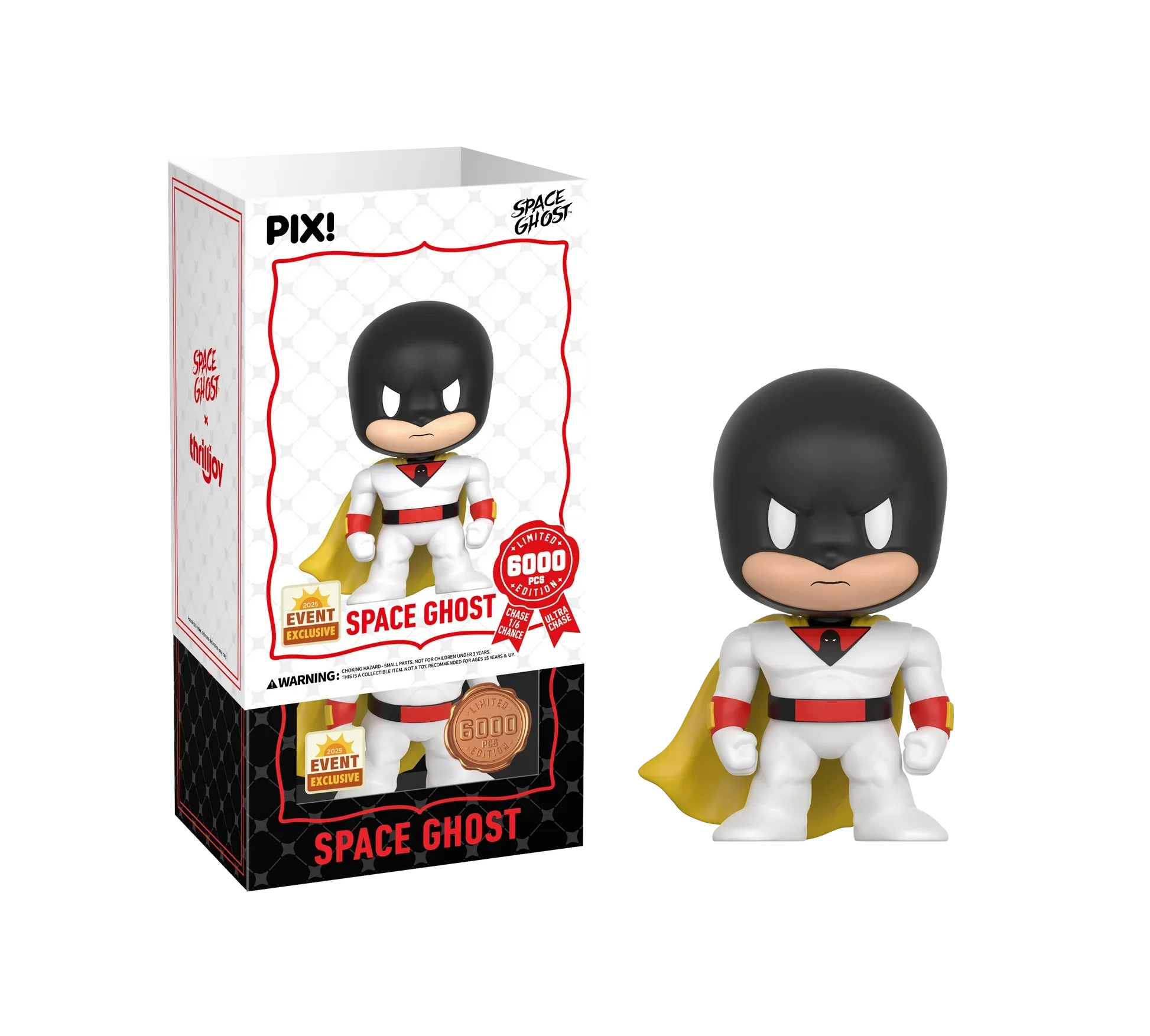 [Thrilljoy] [EXCLUSIVE] Space Ghost - Space Ghost LE6000 PIX Vinyl Figure (1 in 6 Chance at Chase) - Image 2