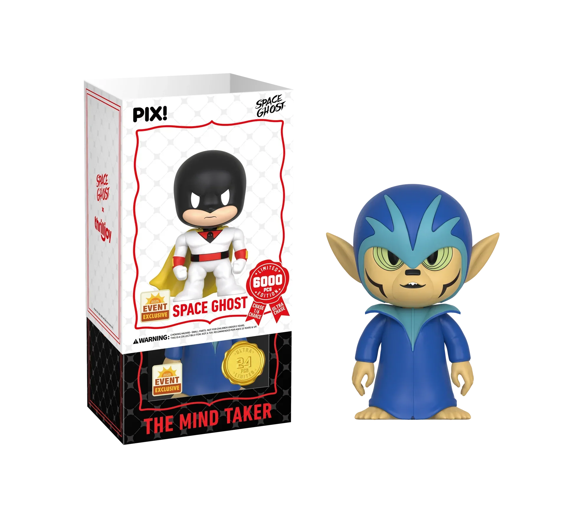[Thrilljoy] [EXCLUSIVE] Space Ghost - Space Ghost LE6000 PIX Vinyl Figure (1 in 6 Chance at Chase) - Image 4