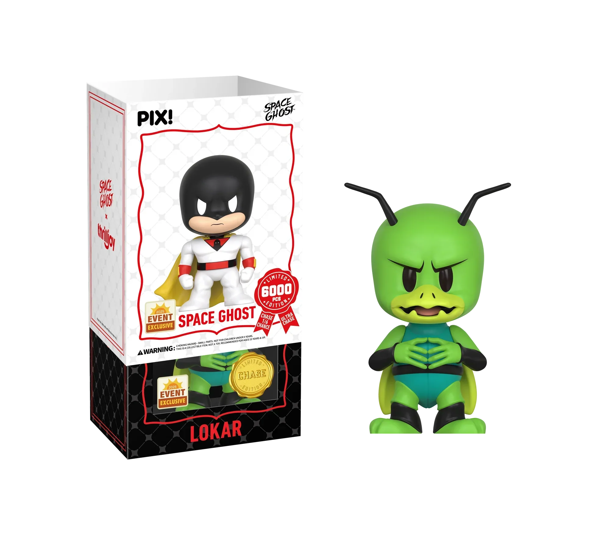[Thrilljoy] [EXCLUSIVE] Space Ghost - Space Ghost LE6000 PIX Vinyl Figure (1 in 6 Chance at Chase) - Image 6