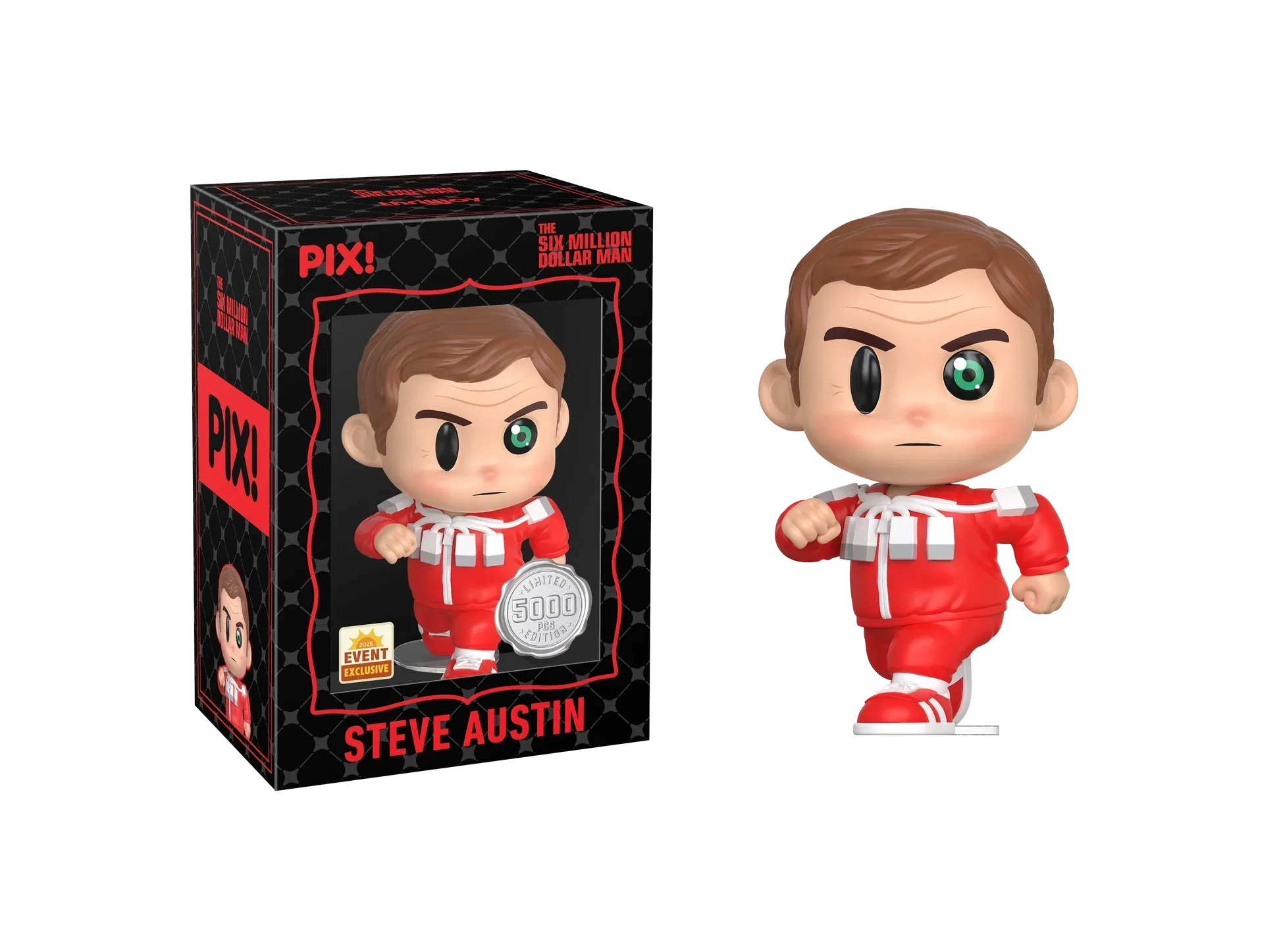 [Thrilljoy] [EXCLUSIVE] The Six Million Dollar Man - Steve Austin LE5000 PIX Vinyl Figure (1 in 6 Chance at Chase) - Image 3