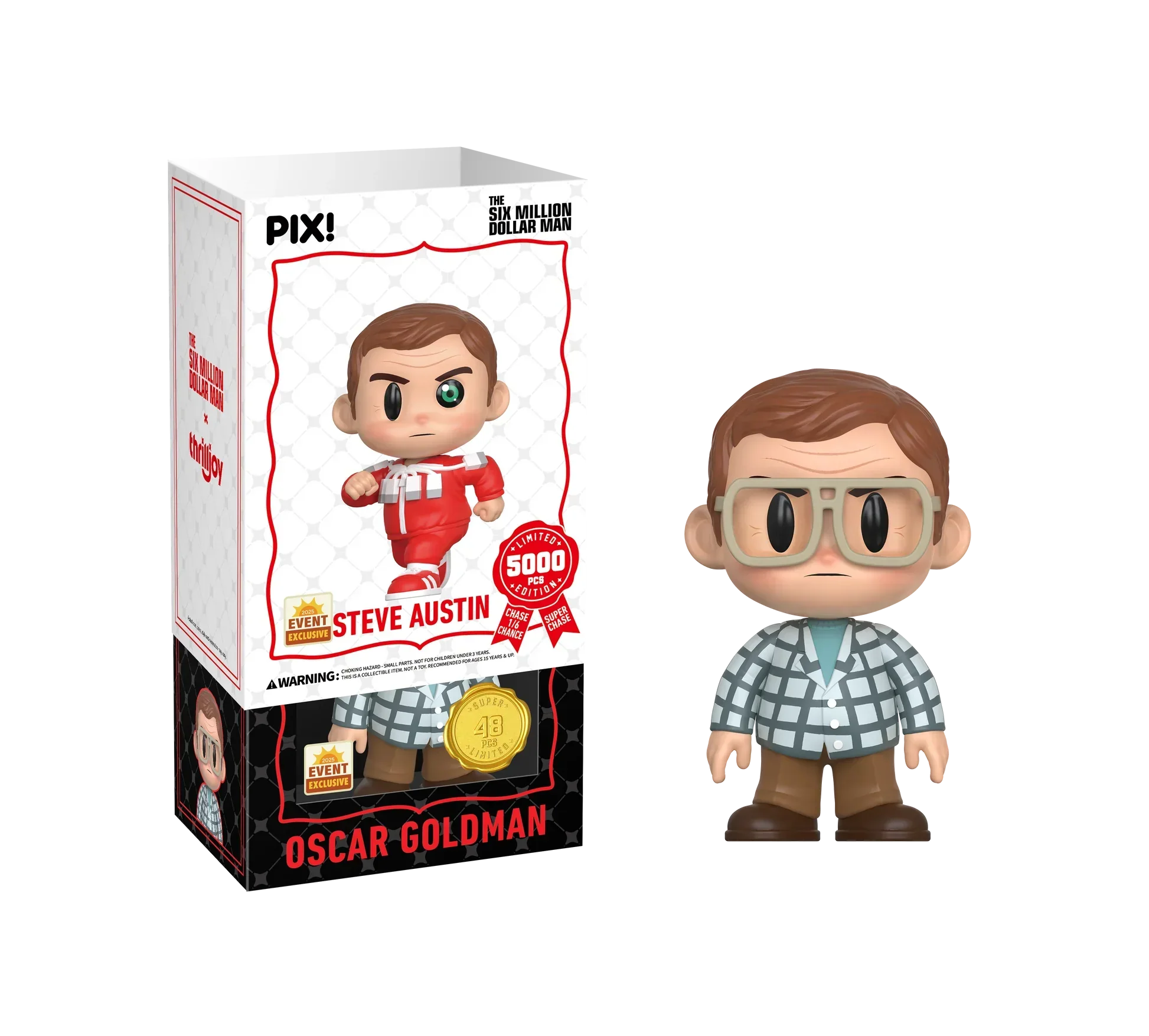 [Thrilljoy] [EXCLUSIVE] The Six Million Dollar Man - Steve Austin LE5000 PIX Vinyl Figure (1 in 6 Chance at Chase) - Image 4