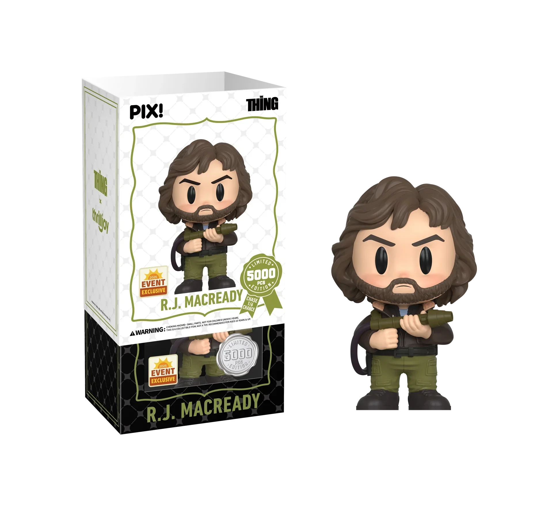 [Thrilljoy] [EXCLUSIVE] The Thing - R.J. MacReady LE5000 PIX Vinyl Figure (1 in 6 Chance at Chase) - Image 2