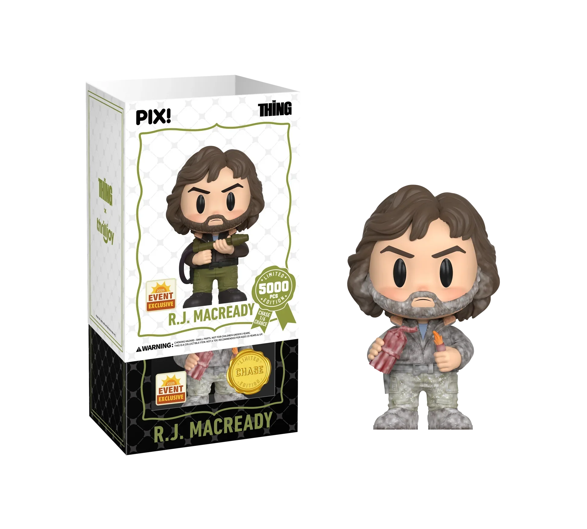 [Thrilljoy] [EXCLUSIVE] The Thing - R.J. MacReady LE5000 PIX Vinyl Figure (1 in 6 Chance at Chase) - Image 4