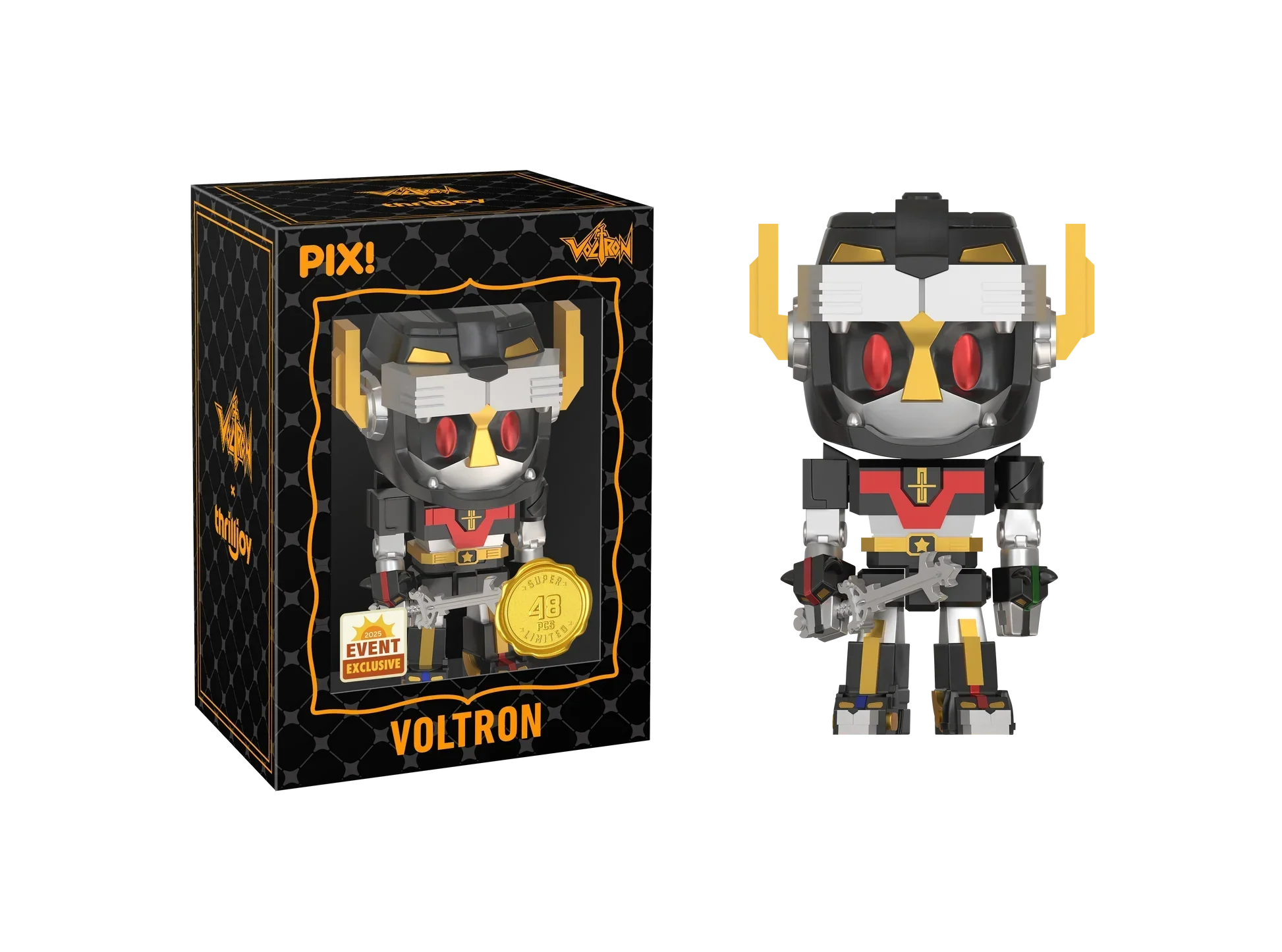 [Thrilljoy] [EXCLUSIVE] Voltron Defender of the Universe - Voltron LE6000 PIX Vinyl Figure (1 in 6 Chance at Chase) - Image 5