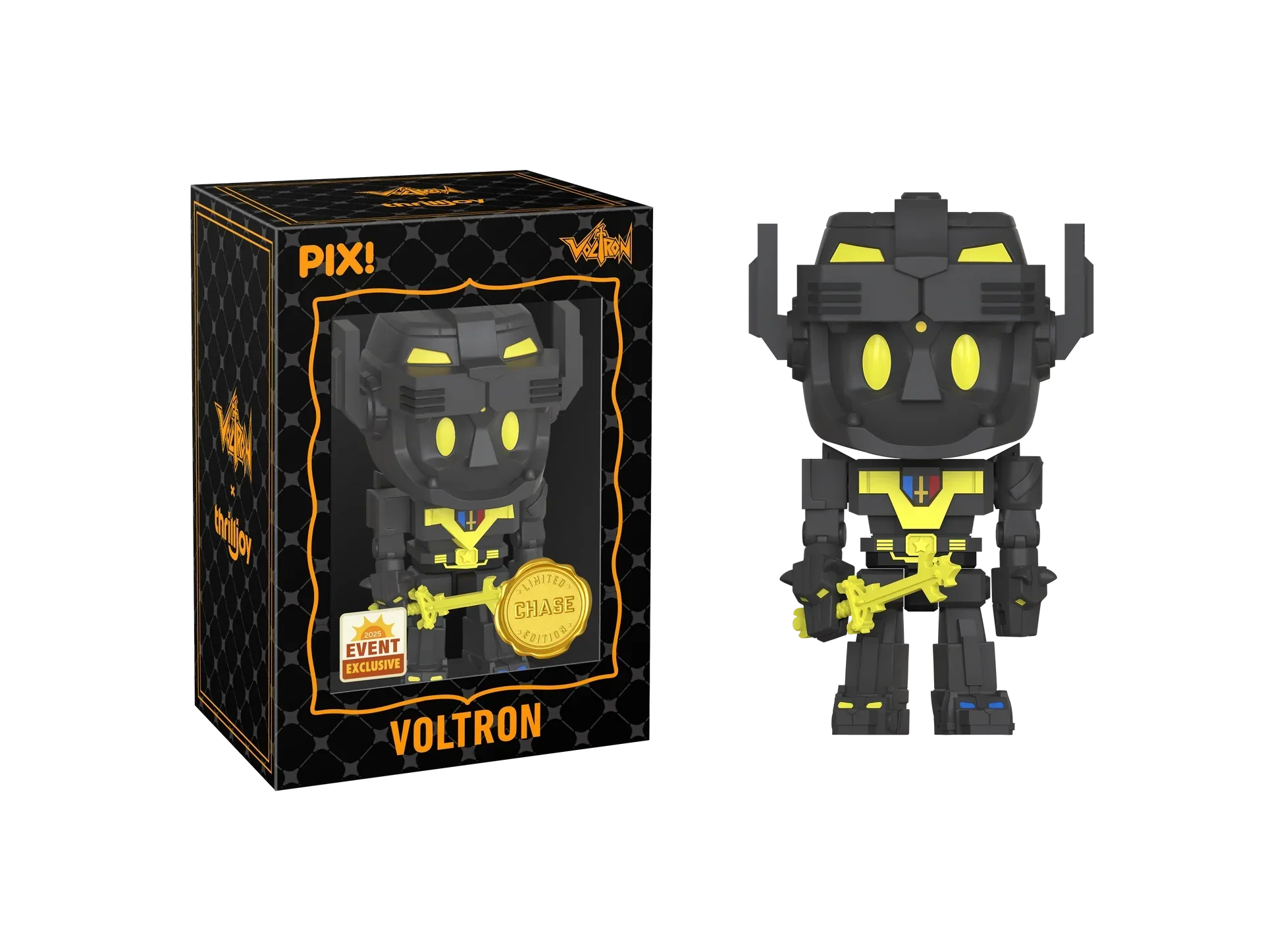 [Thrilljoy] [EXCLUSIVE] Voltron Defender of the Universe - Voltron LE6000 PIX Vinyl Figure (1 in 6 Chance at Chase) - Image 7