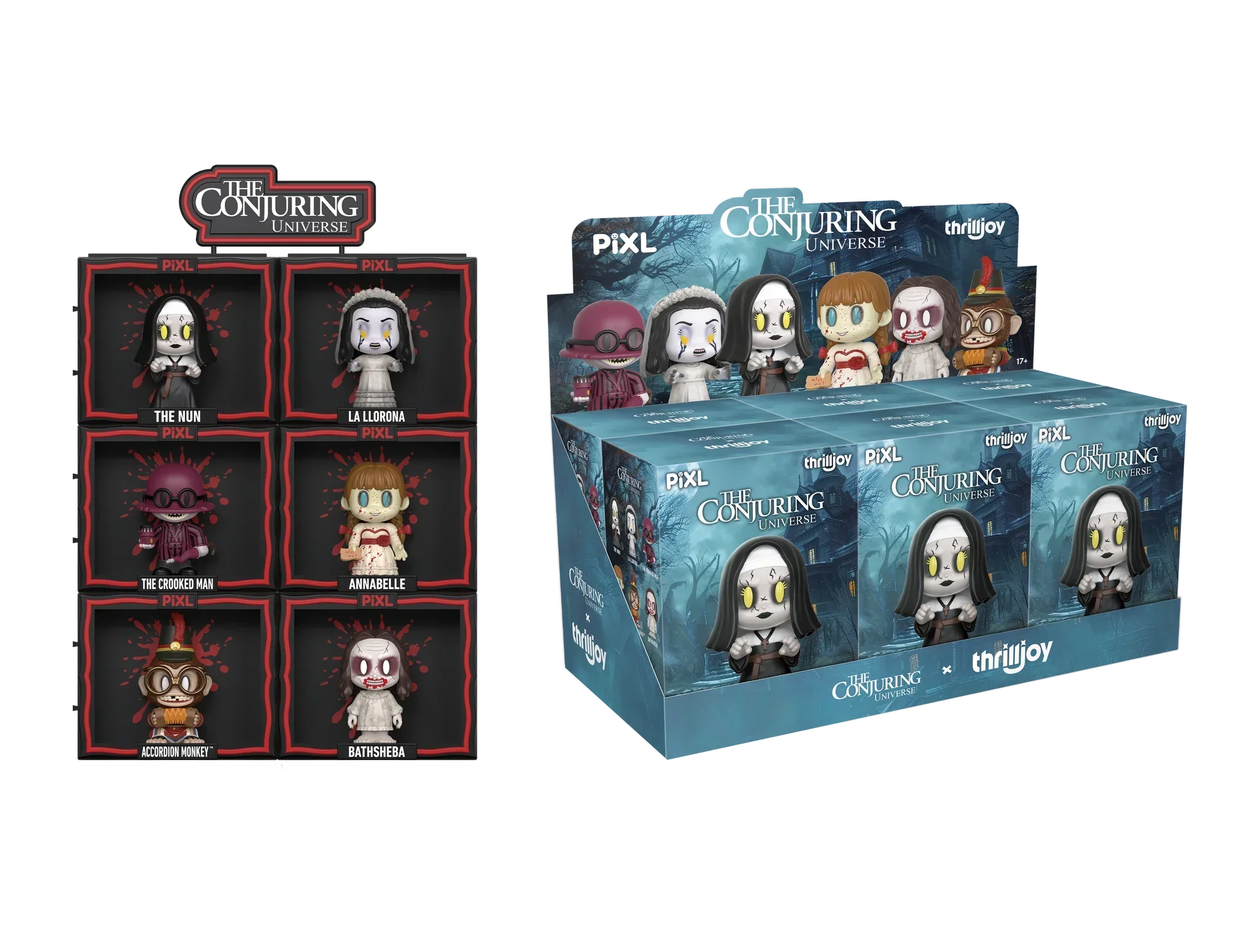 [Thrilljoy] The Conjuring Universe PIXL Blind Box Vinyl (Chance at 1 of 300 hyper-rare “chase” pieces will be redeemable for a special 12” MEGA PIX!) - Image 2