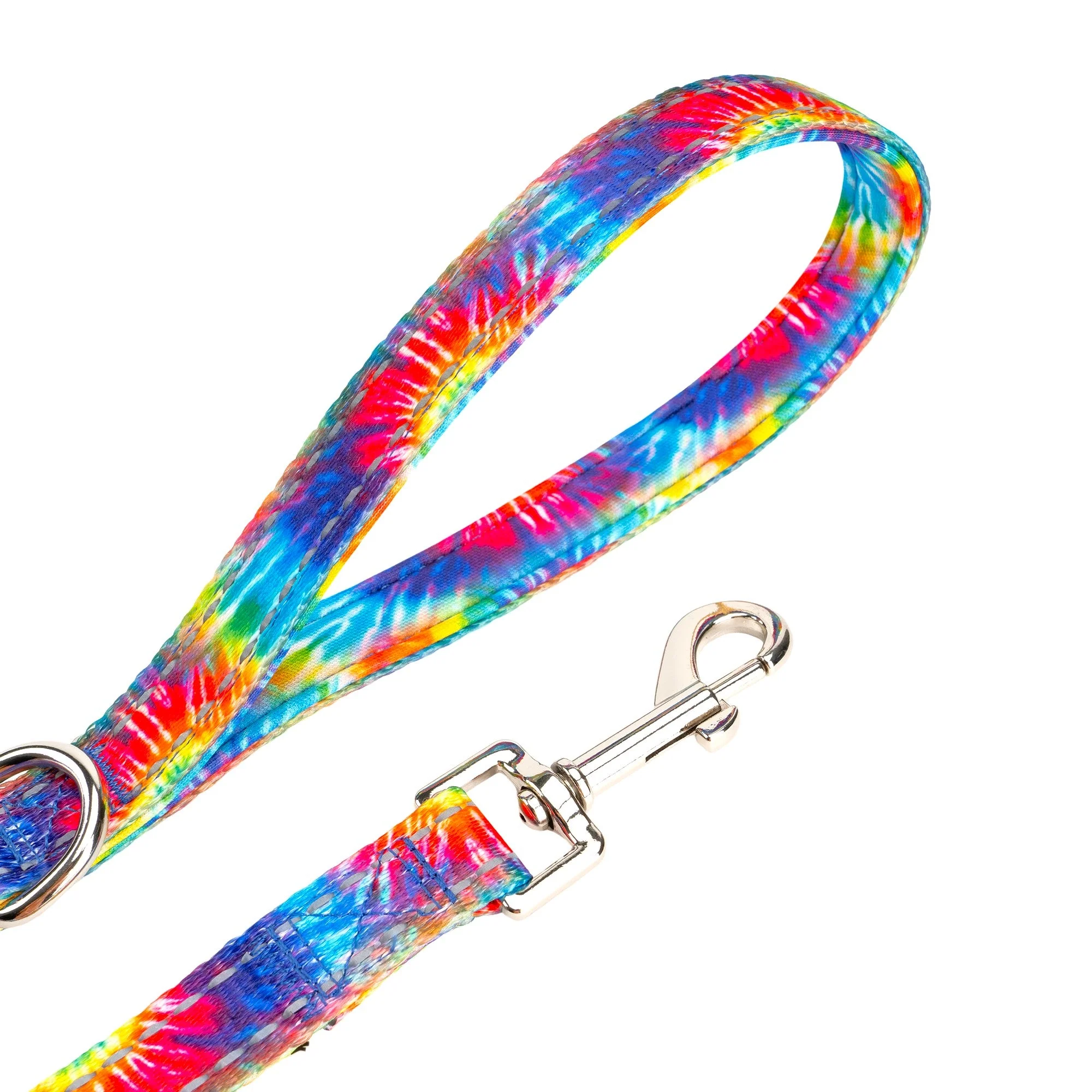 Tie Dye Dog Leash by EcoBark - Padded Comfort Grip Leash - 4ft, 5ft, and 6ft Leash for Small and Medium Dogs - Image 2