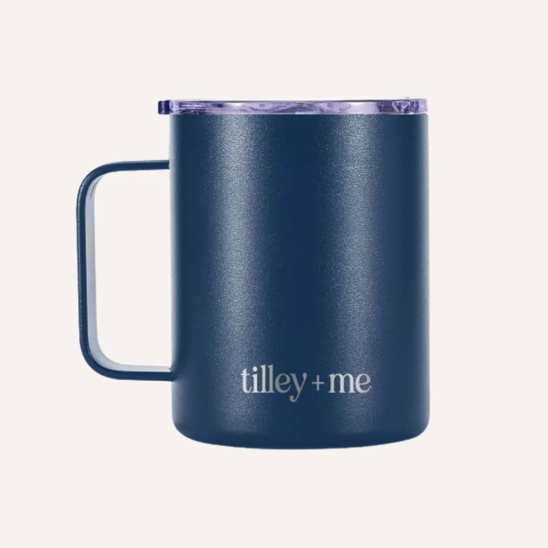 Tilley + Me | Camping Mug Stainless Steel Tumbler – Insulated Hot and Cold Beverage Mug - Image 4