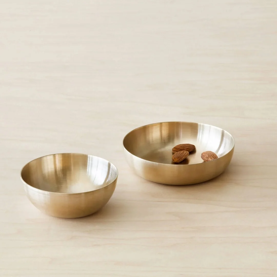 Tilley + Me Mini Brass Serving Bowls – Elegant & Handcrafted Tableware Set - Image 4