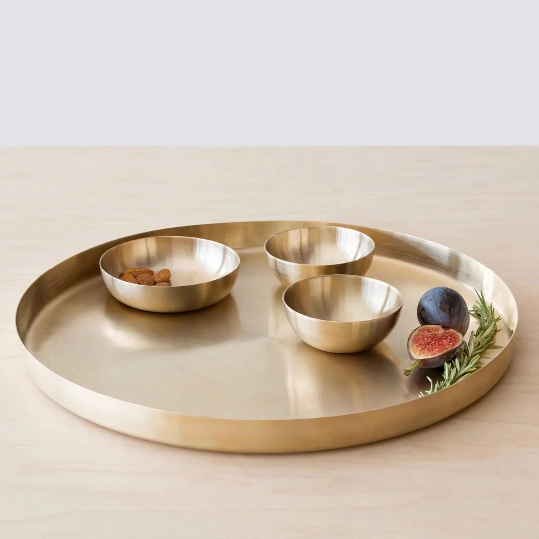 Tilley + Me Mini Brass Serving Bowls – Elegant & Handcrafted Tableware Set - Image 6