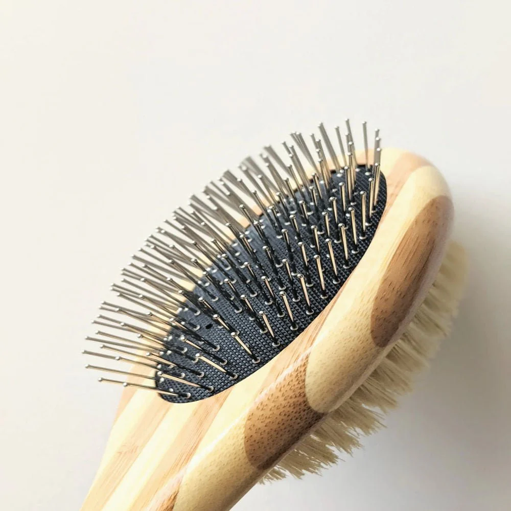 Tilley + Me Two-Sided Pet Brush – Bristle & Wire for Shedding & Detangling - Image 7