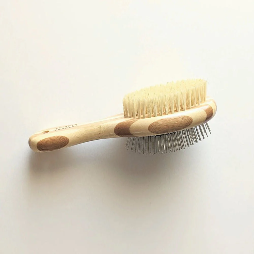 Tilley + Me Two-Sided Pet Brush – Bristle & Wire for Shedding & Detangling - Image 9