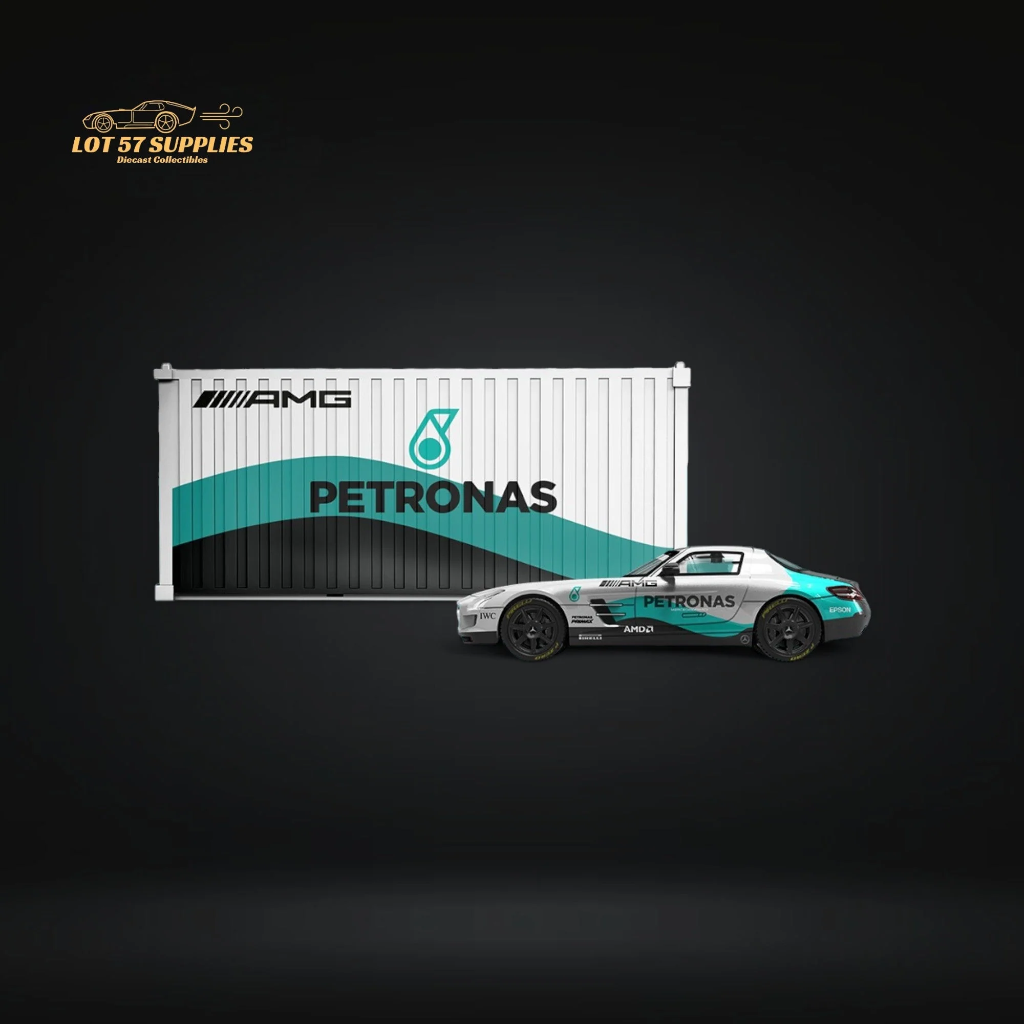 TimeMicro Mercedes Benz SLS Petronas Livery 1:64 - Image 2