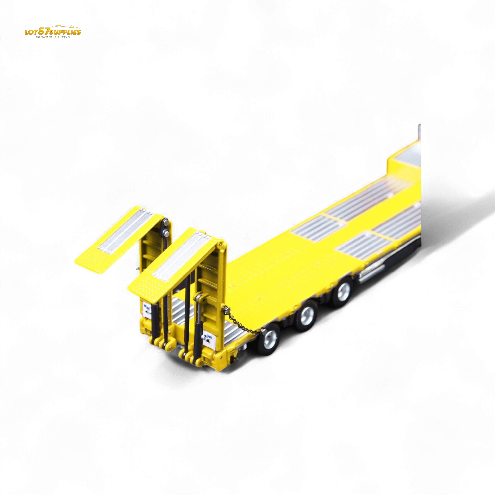 TimeMicro & Perka BENZ FLATBED TRANSPORT VEHICLE Yellow 1:64 - Image 3