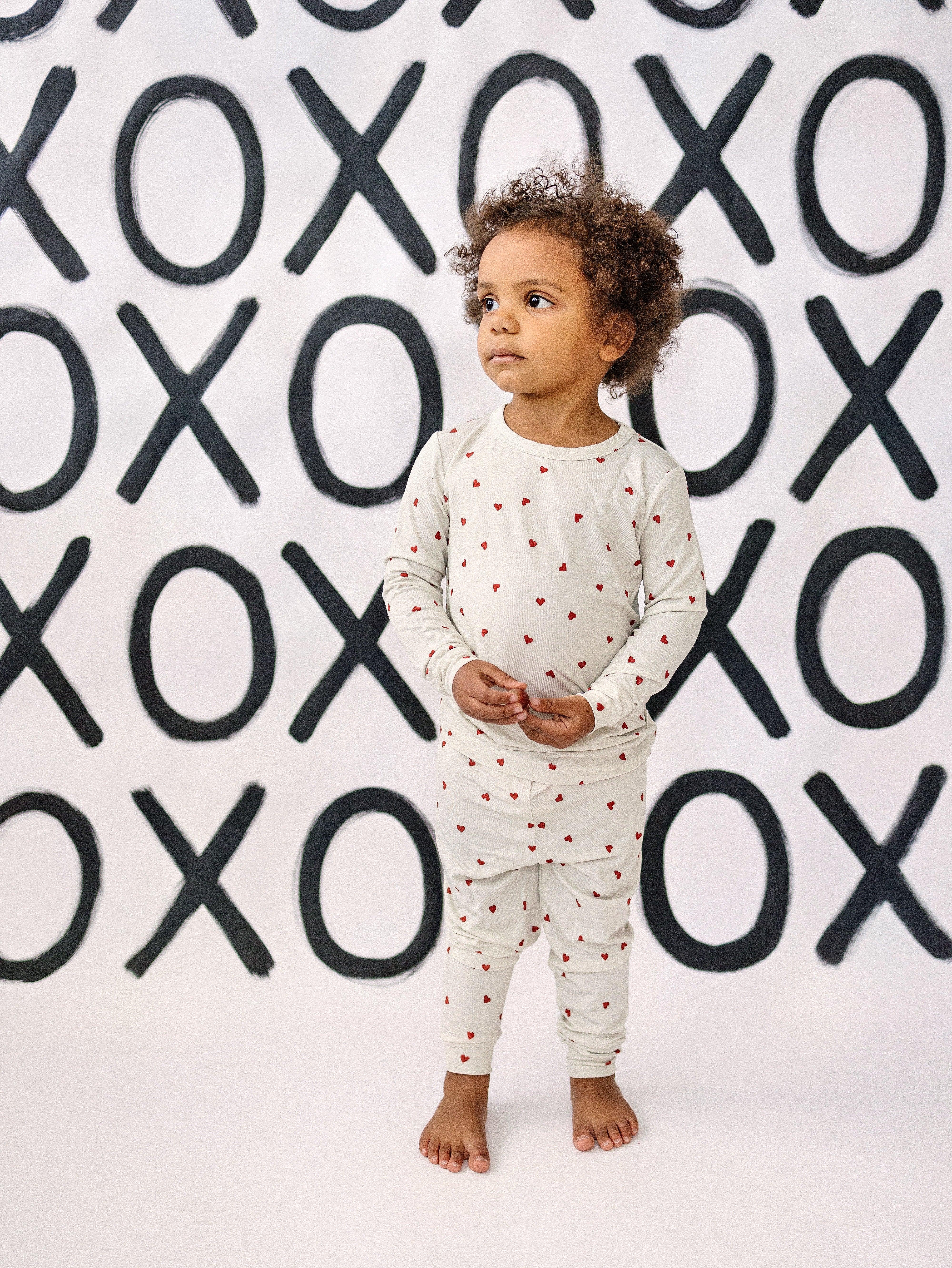 Tiny Hearts 2pc Bamboo Pajamas - Image 3