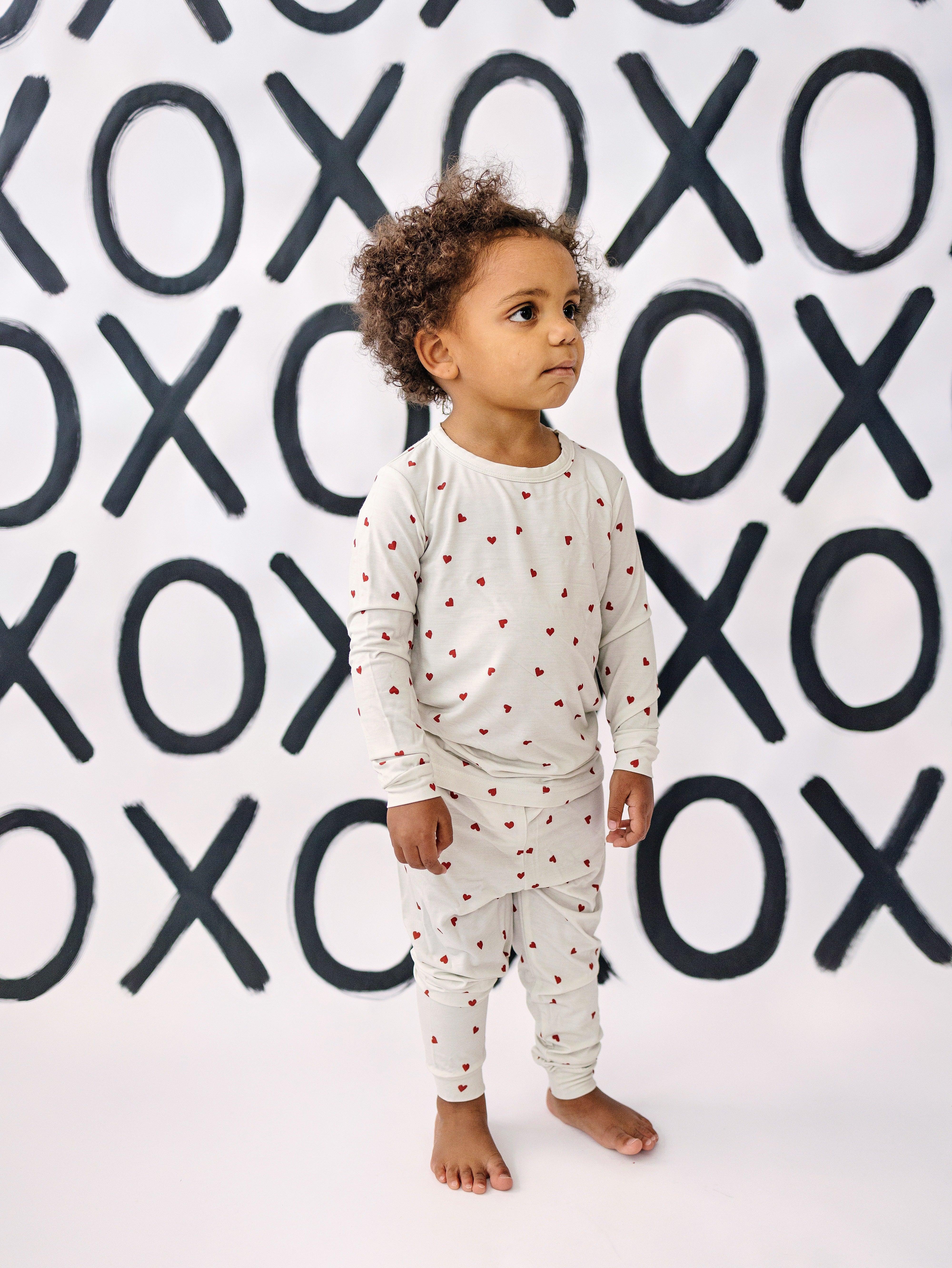 Tiny Hearts 2pc Bamboo Pajamas - Image 4