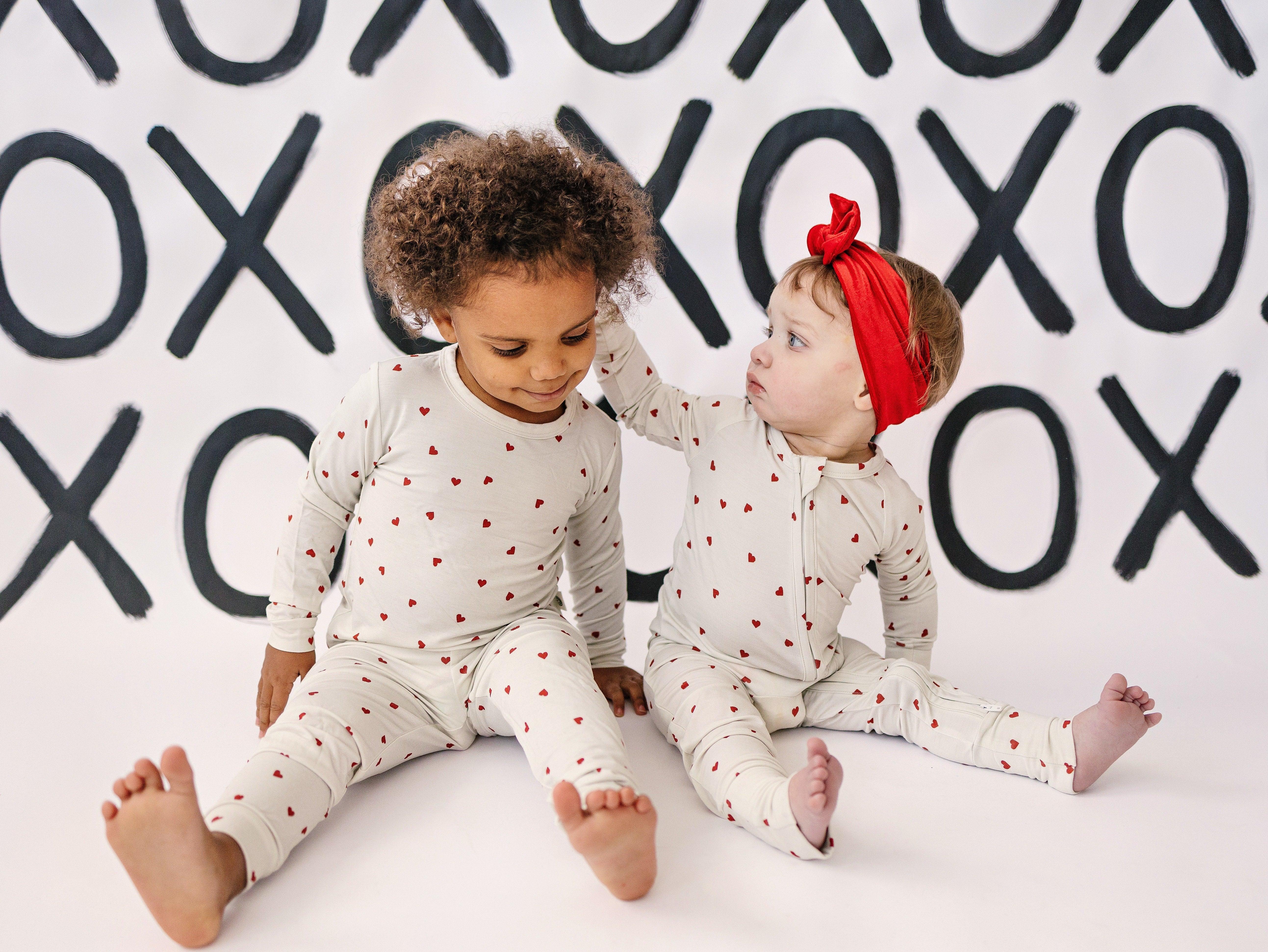 Tiny Hearts 2pc Bamboo Pajamas - Image 5