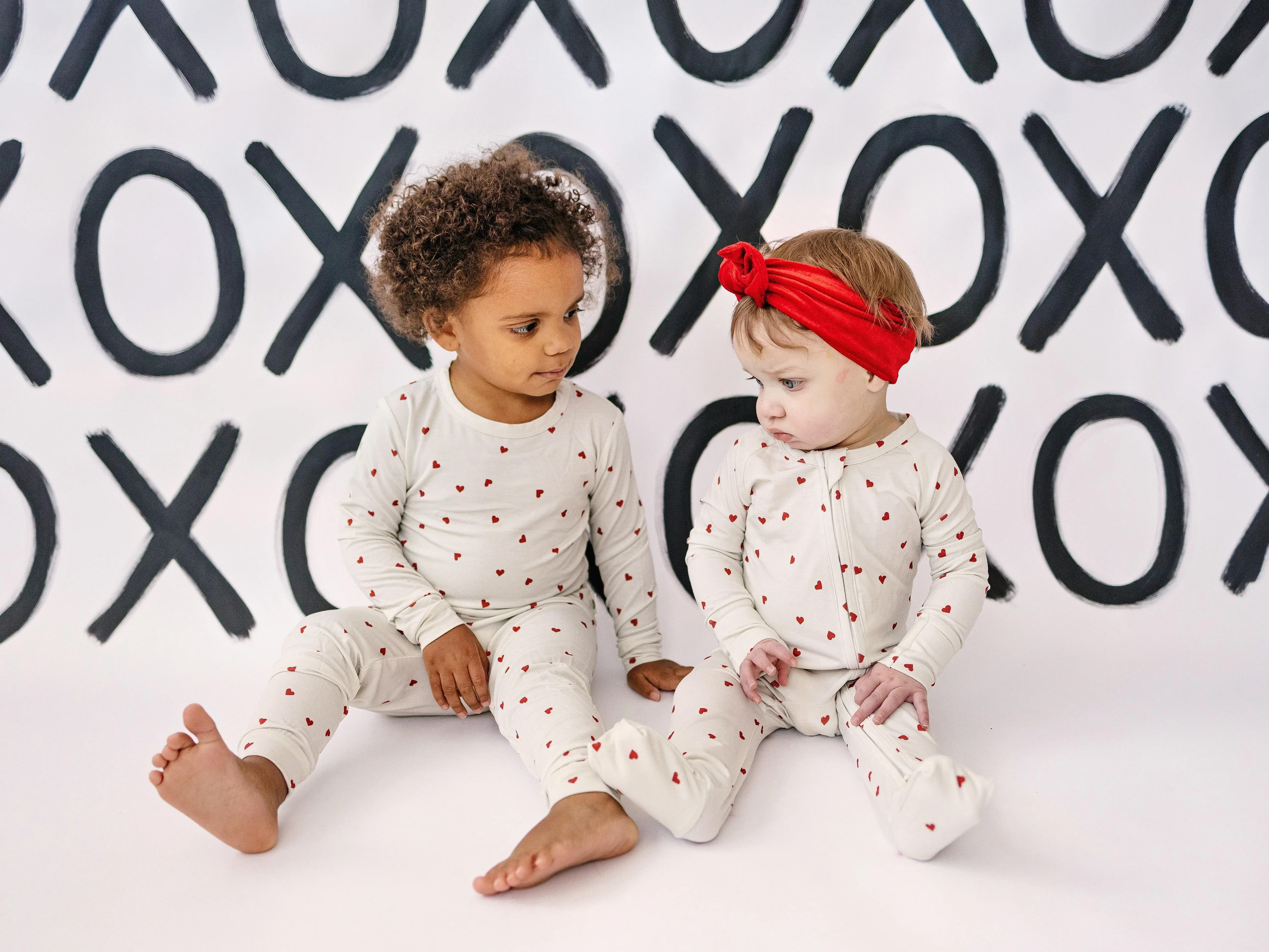 Tiny Hearts Bamboo Zippy Pajamas - Image 4
