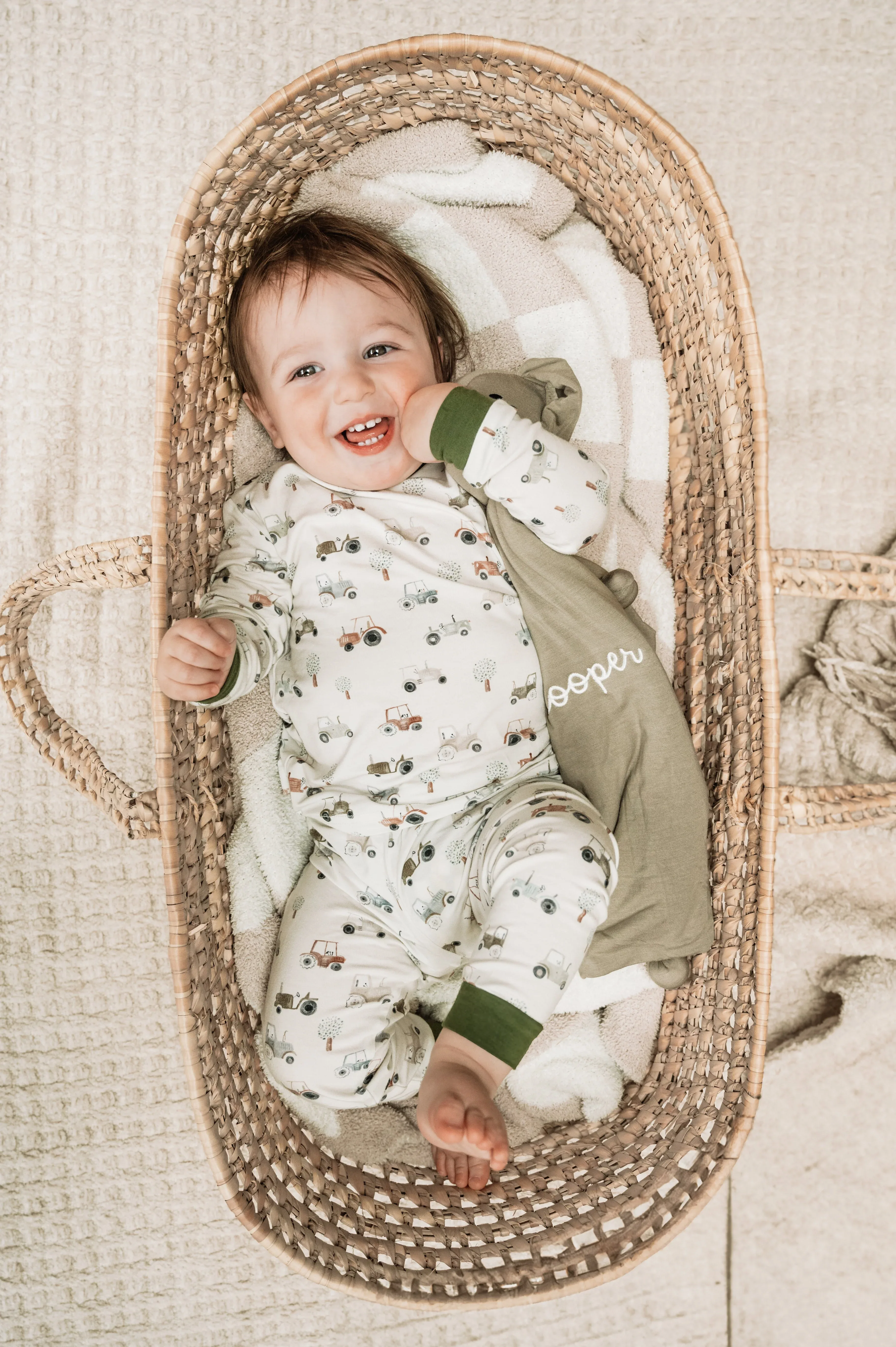 Tiny Tractors 2pc Bamboo Pajamas - Image 2