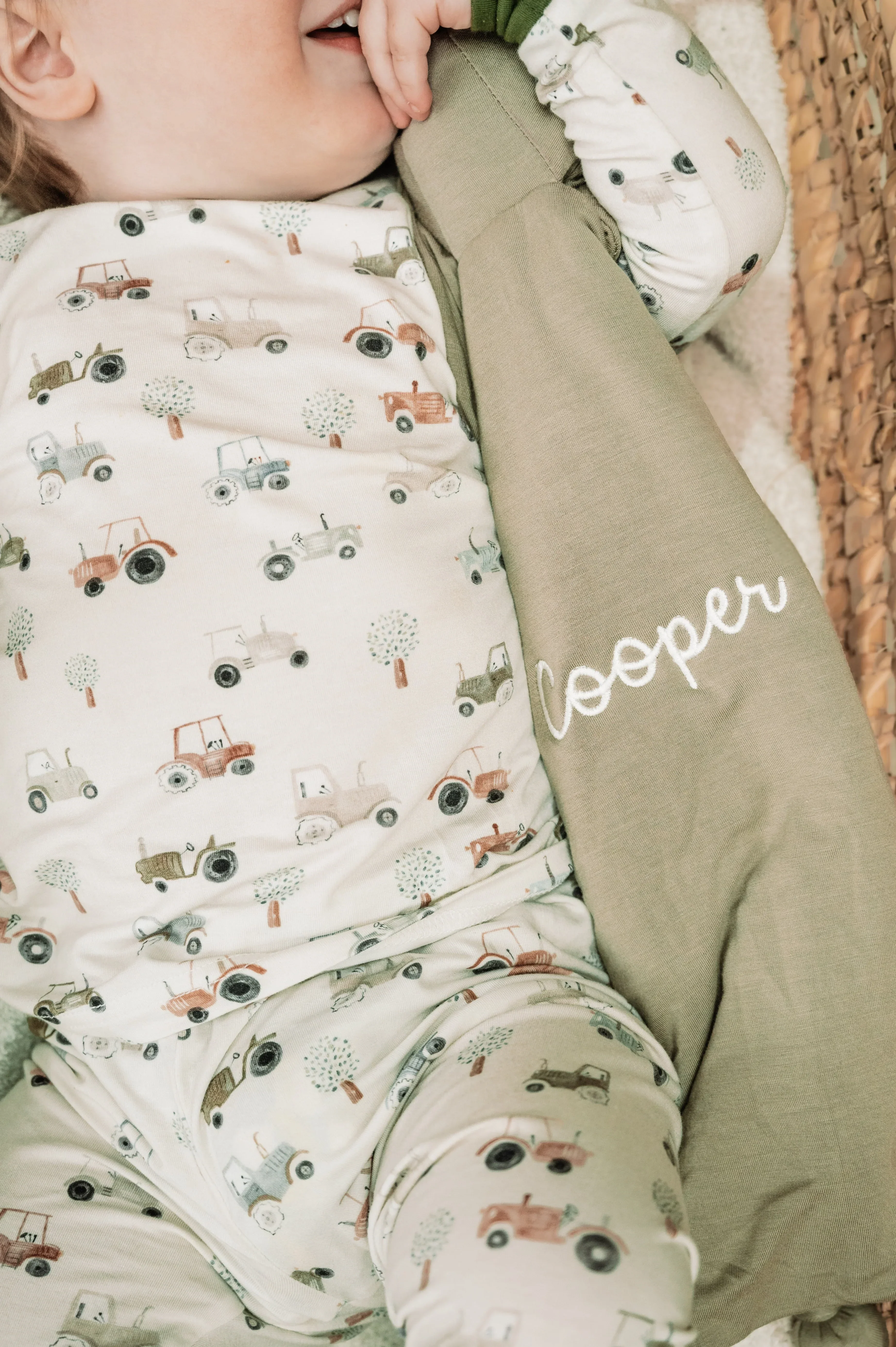 Tiny Tractors 2pc Bamboo Pajamas - Image 3