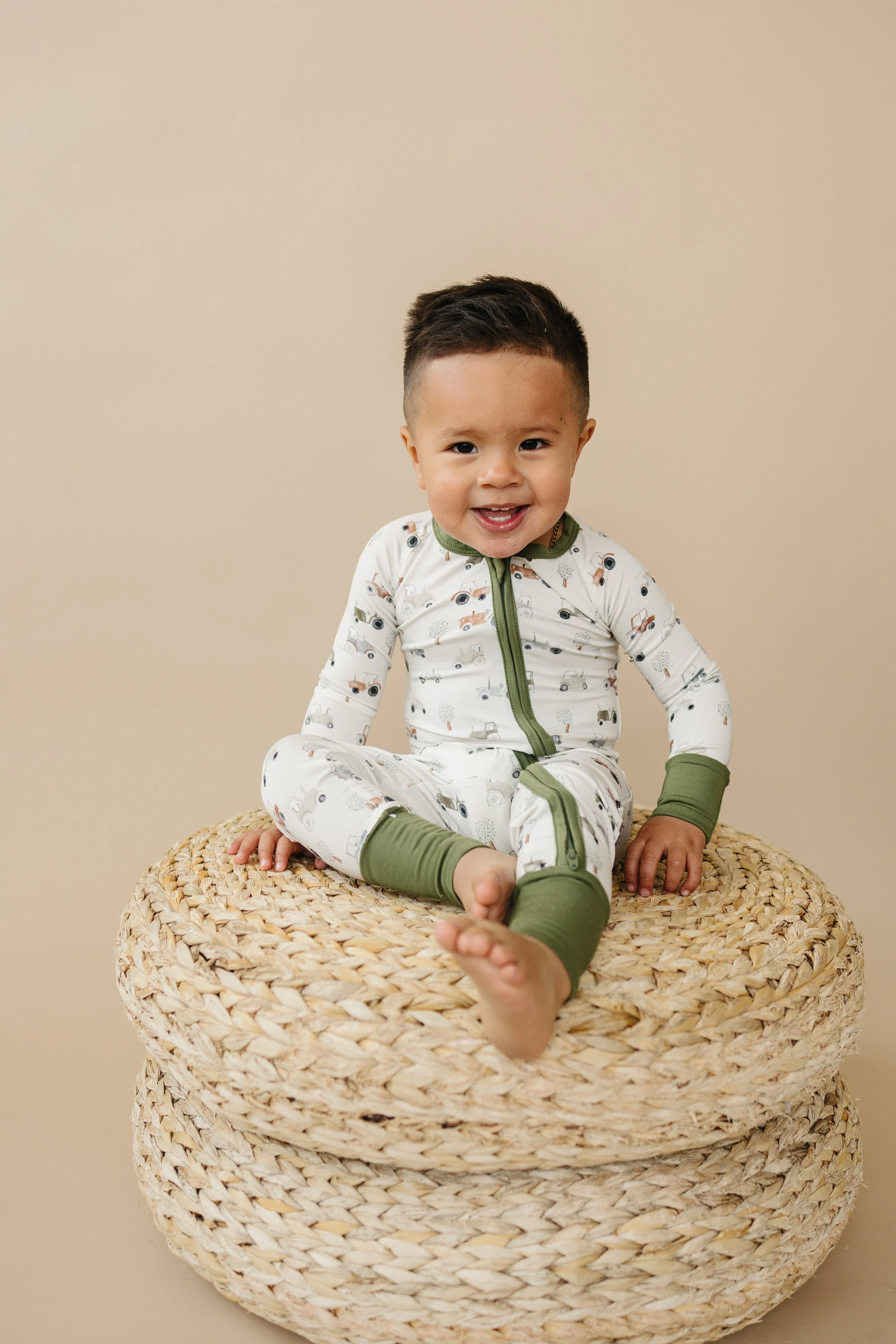 Tiny Tractors Bamboo Zippy Pajamas - Image 2