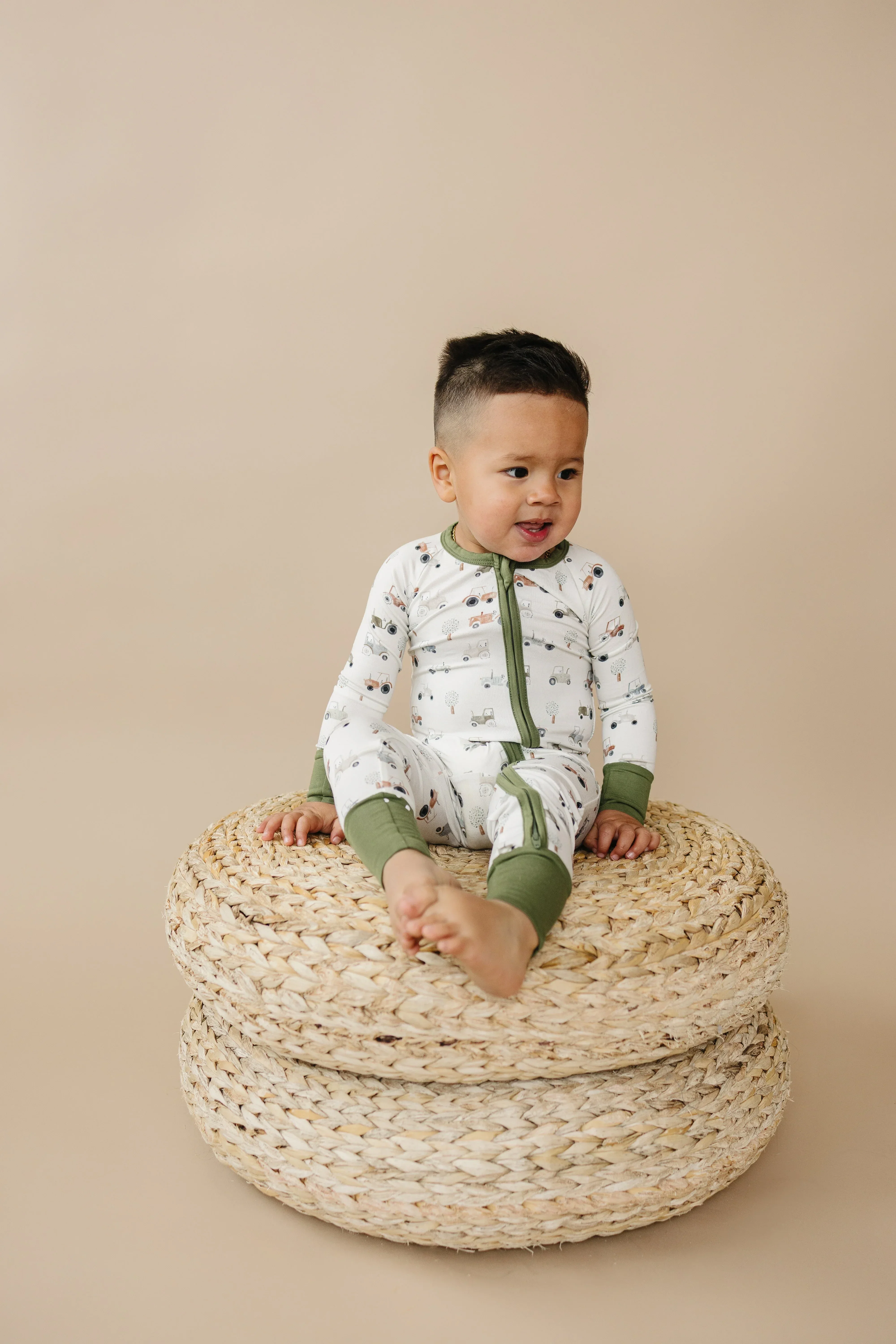 Tiny Tractors Bamboo Zippy Pajamas - Image 4