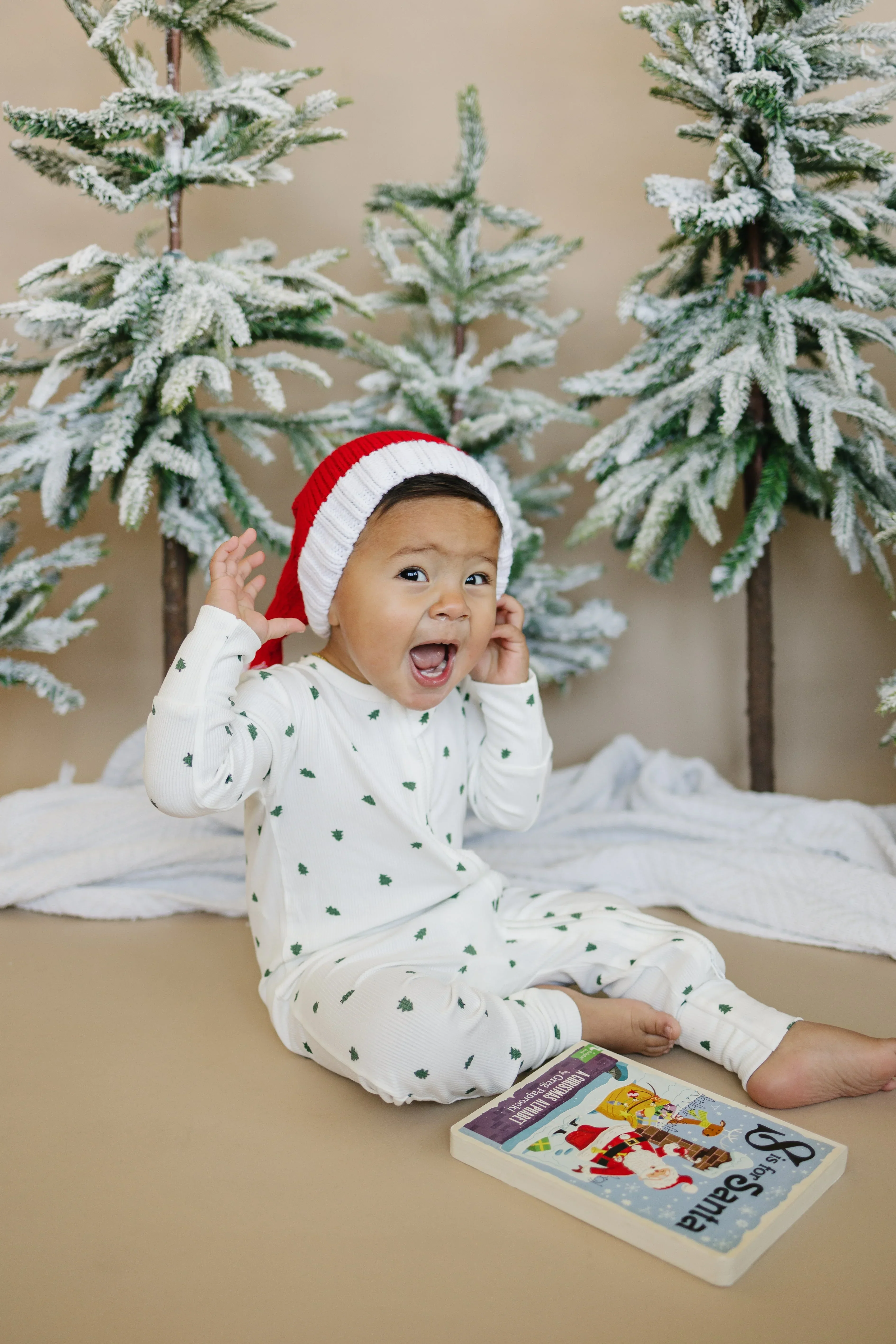 Tiny Trees Ribbed Bamboo Zippy Pajamas - Image 12