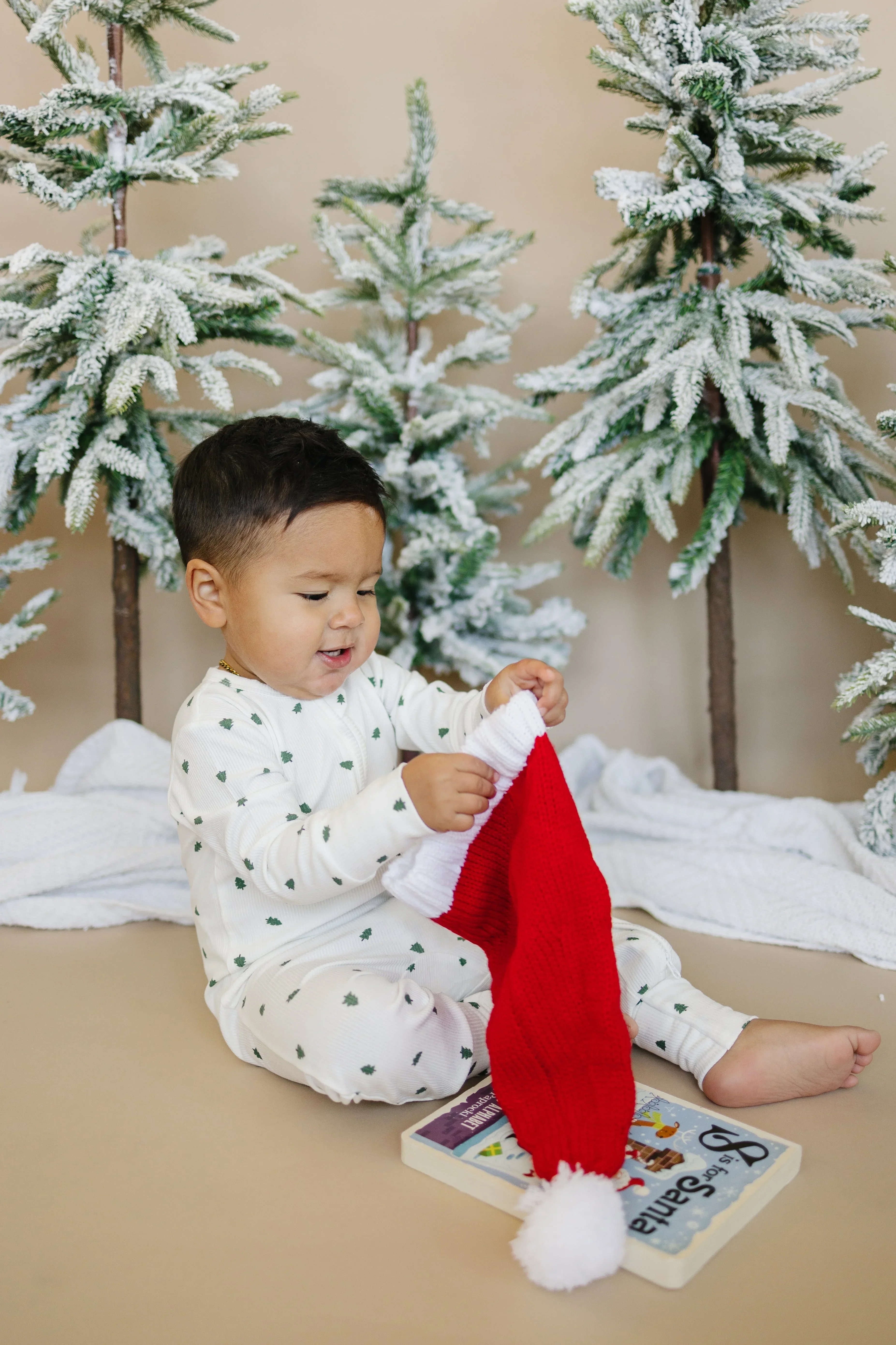 Tiny Trees Ribbed Bamboo Zippy Pajamas - Image 13