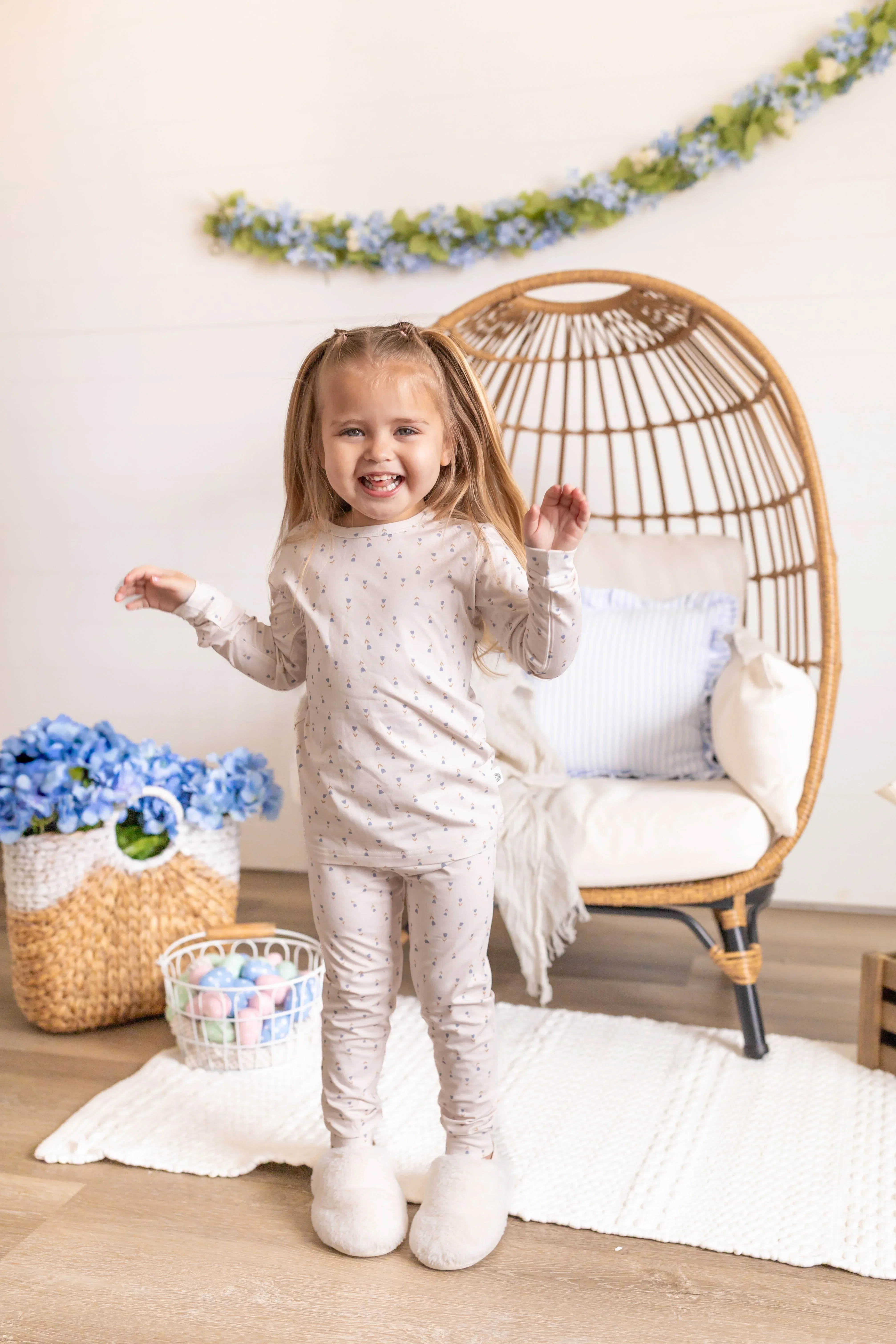 Tiny Tulips 2pc Bamboo Pajamas - Image 11