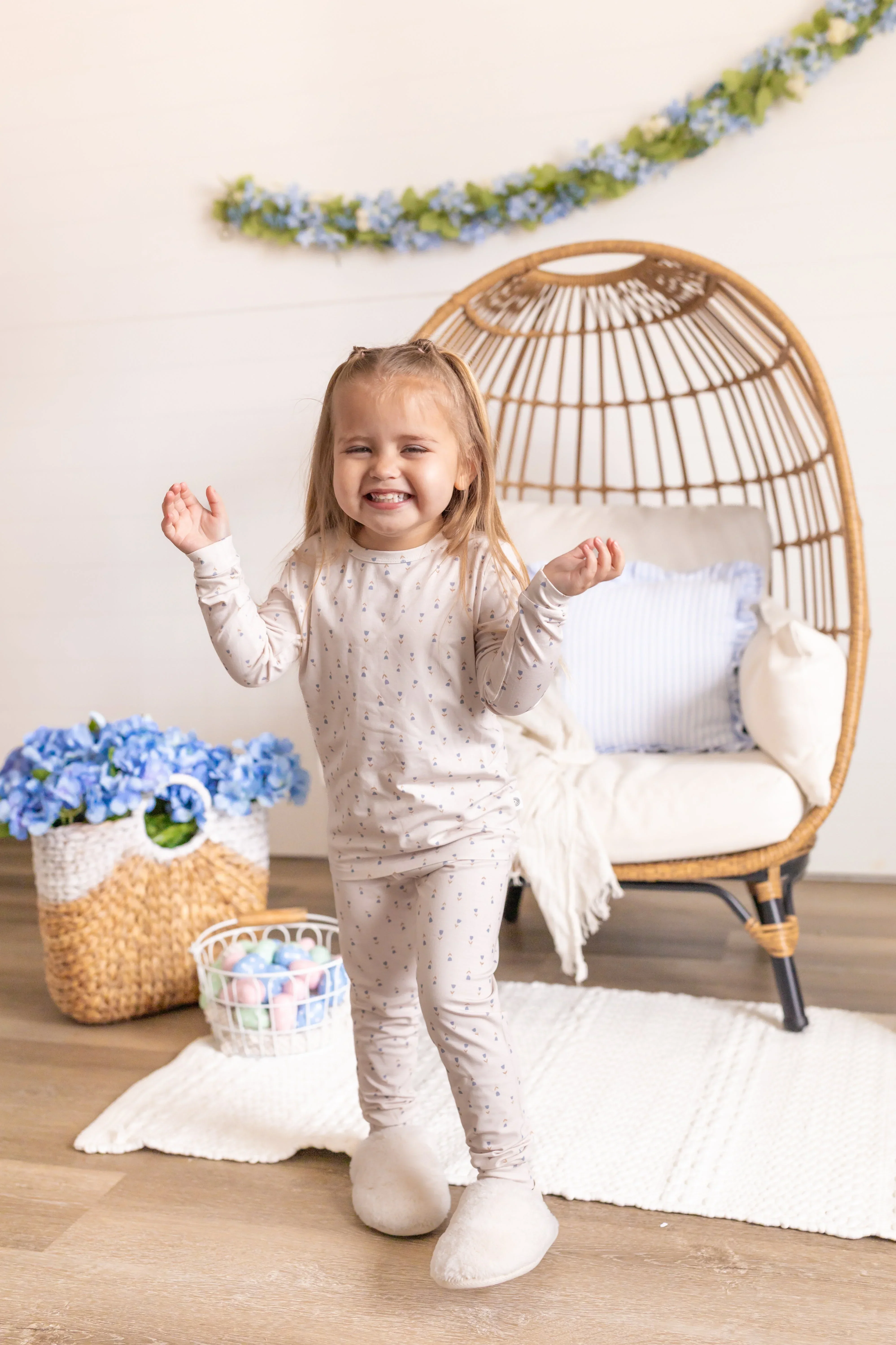 Tiny Tulips 2pc Bamboo Pajamas - Image 12