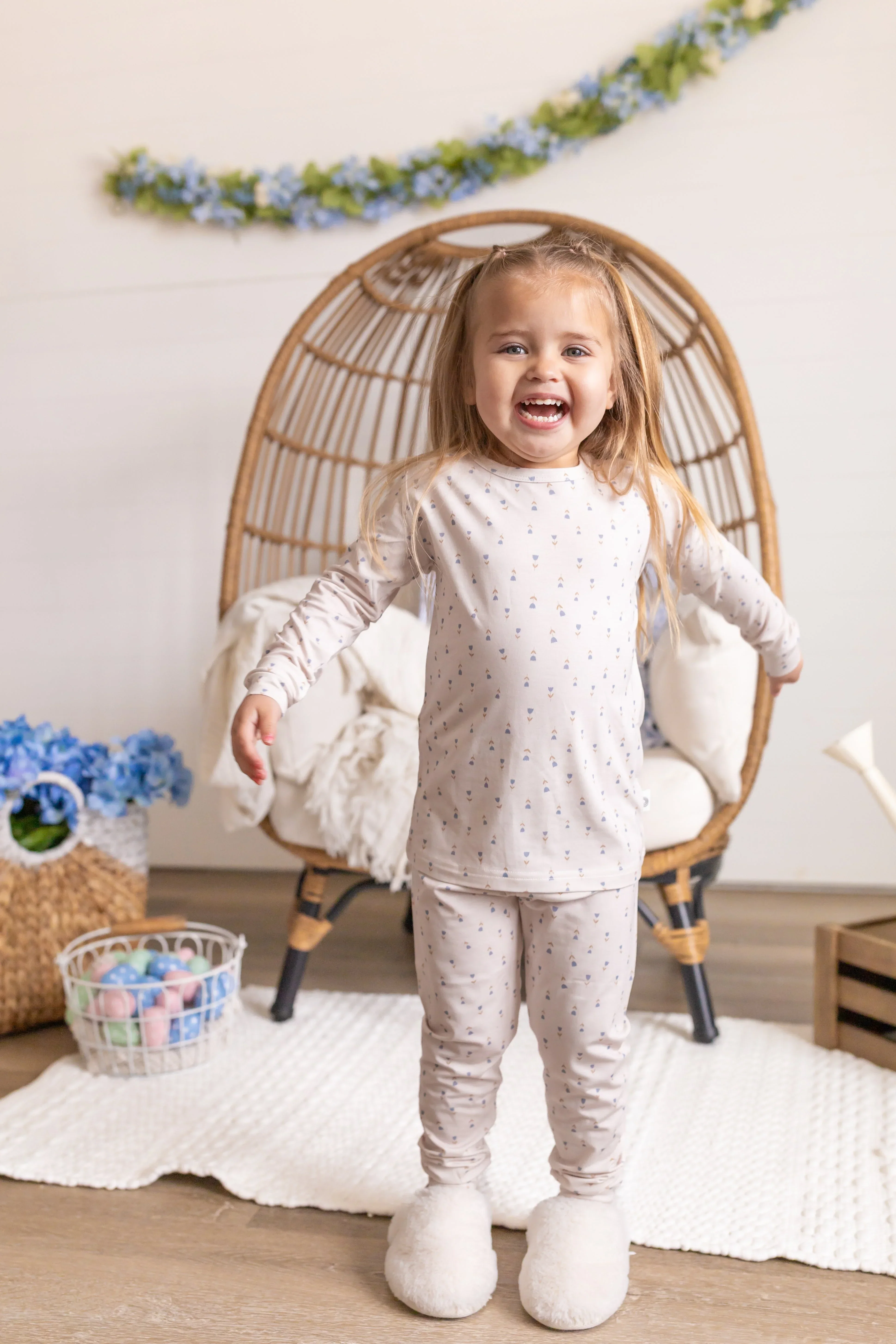 Tiny Tulips 2pc Bamboo Pajamas - Image 14