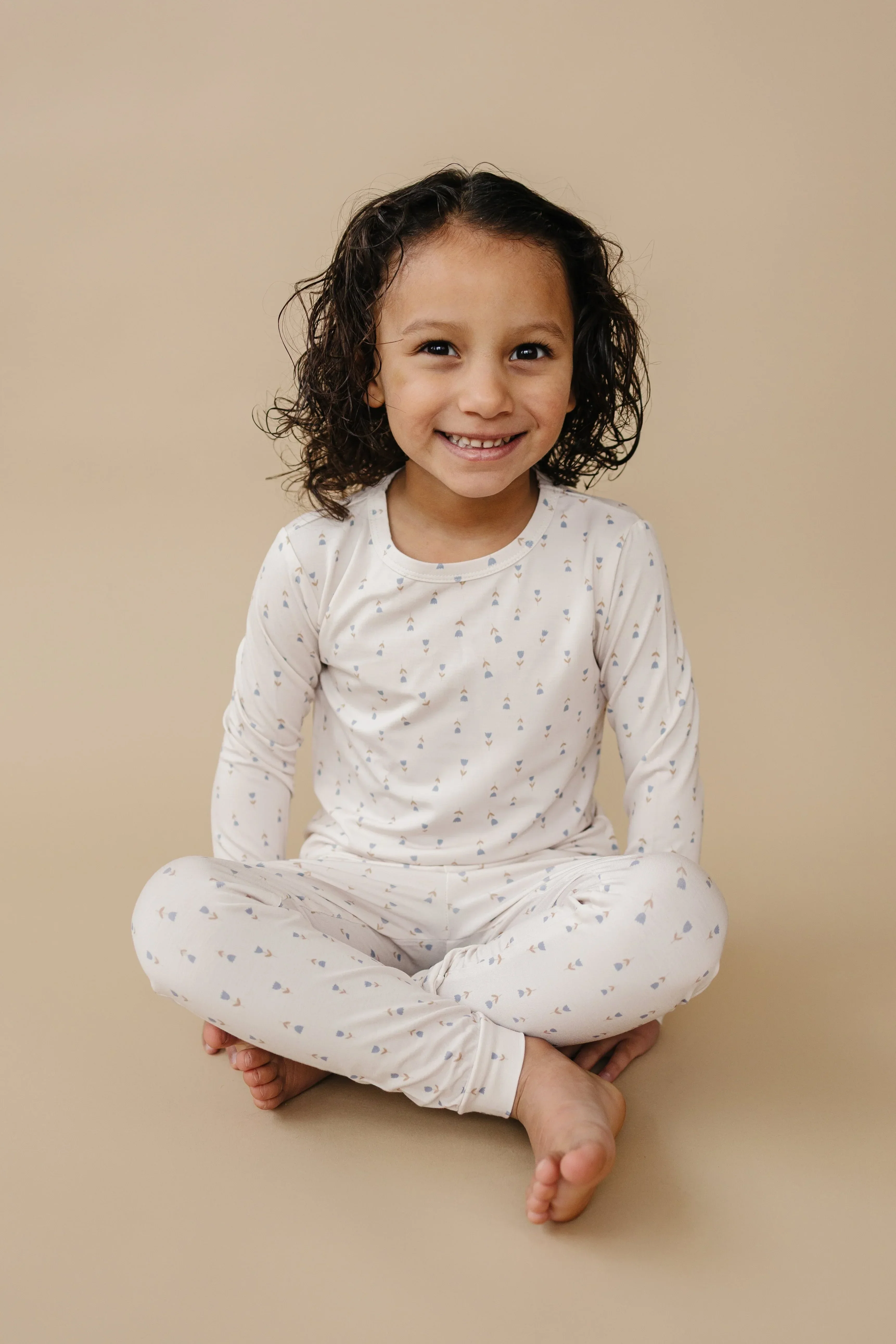 Tiny Tulips 2pc Bamboo Pajamas - Image 5