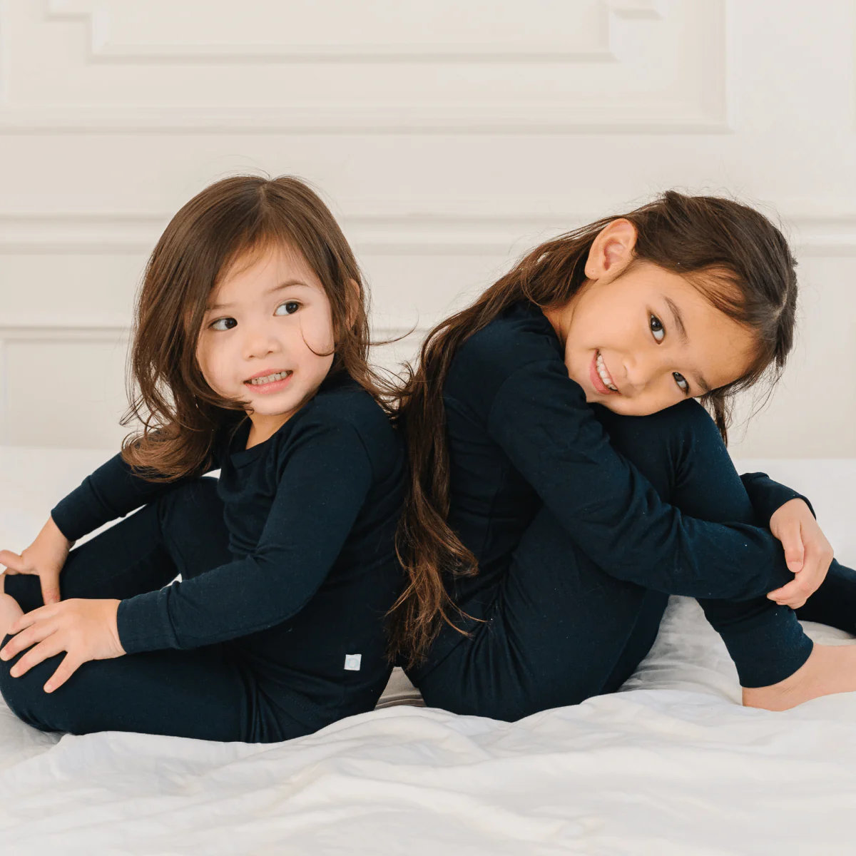 Toddler/Kids Bamboo Pajamas - Midnight Black - Image 2