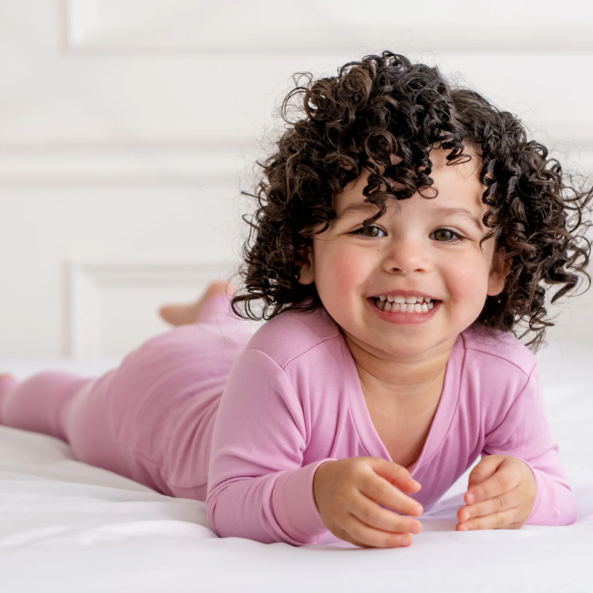Toddler/Kids Bamboo Pajamas - Misty Mauve - Image 2