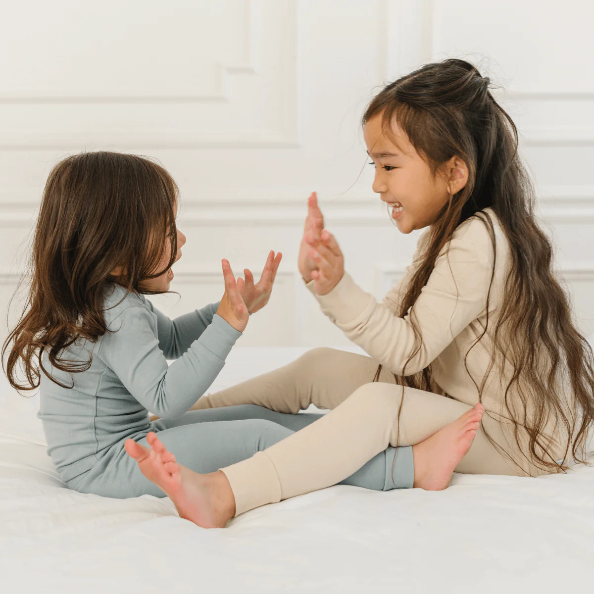Toddler/Kids Bamboo Pajamas - Slate - Image 2