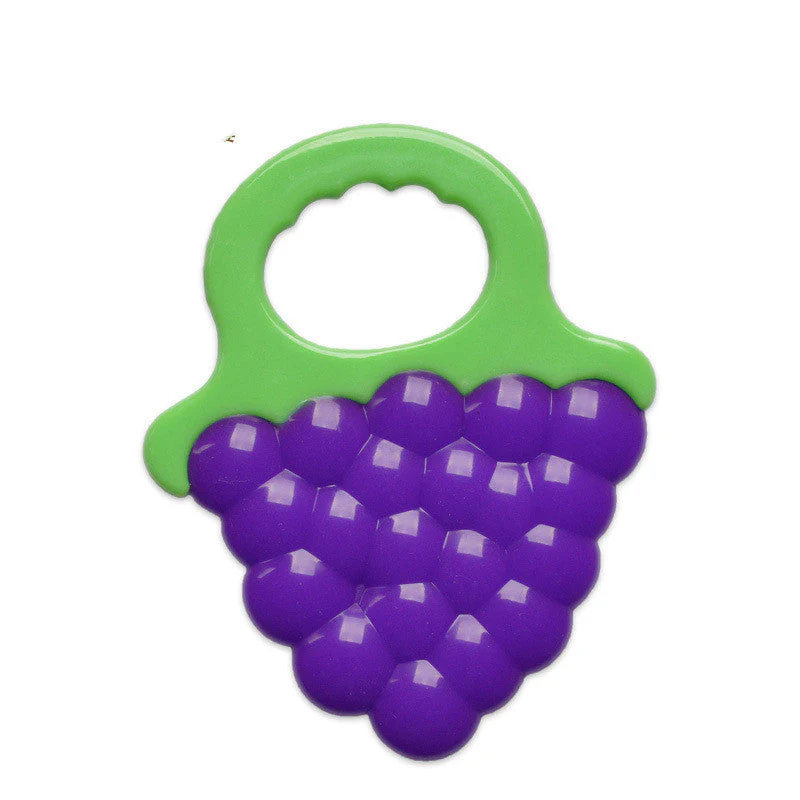 Toddlers Infants Baby Teething Toy Soft Silicone Fruit Teether Holder - Image 4
