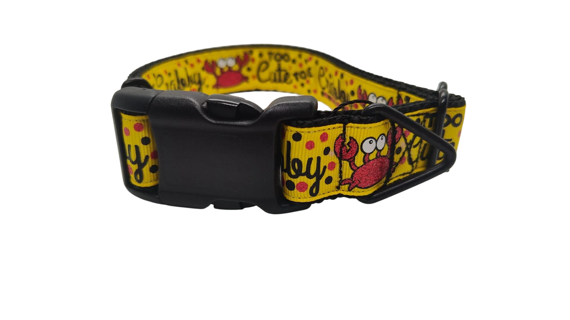 Too Cute To Be Crabby Nylon Dog Collar - Image 2