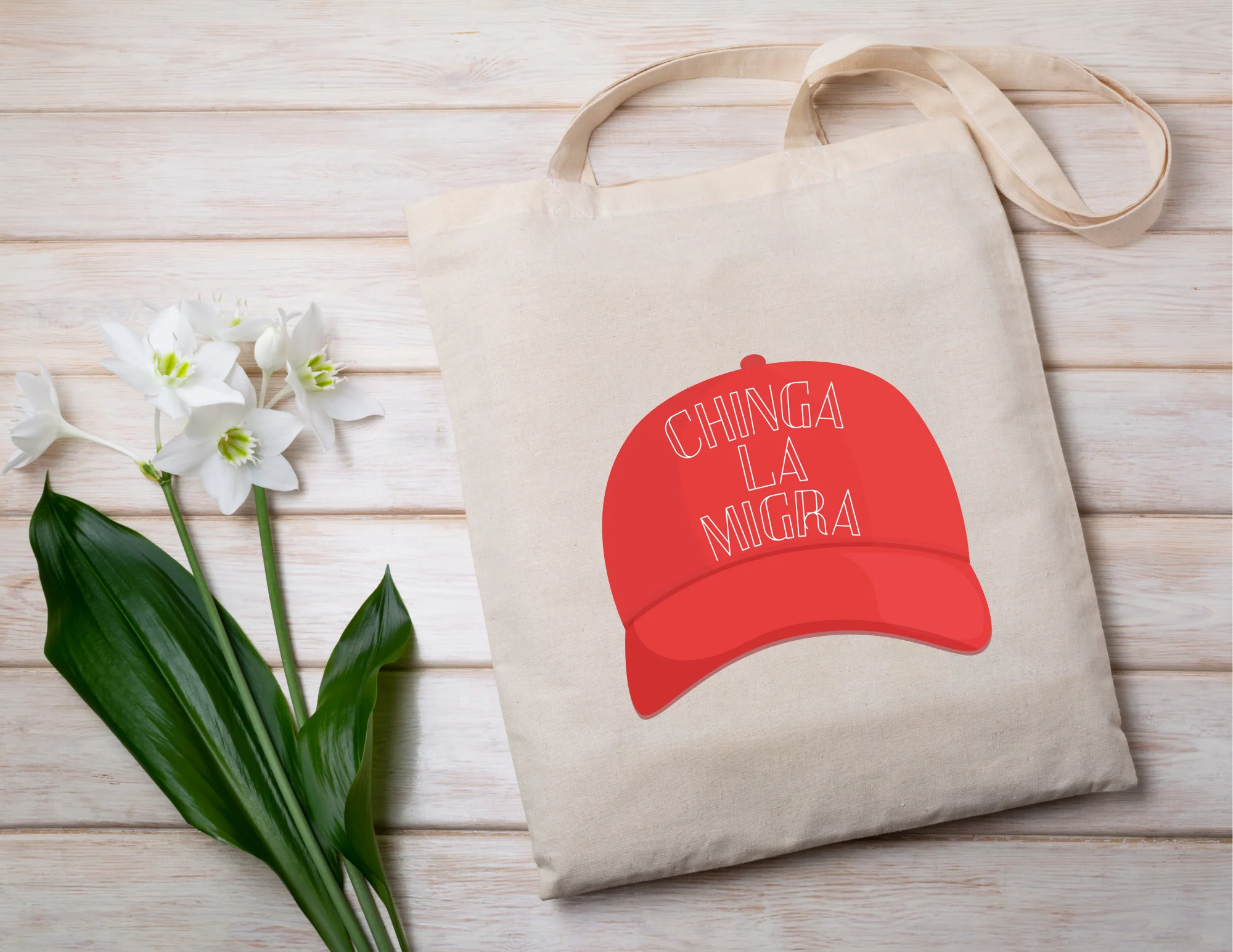 Tote bag: Chinga la Migra - Image 2