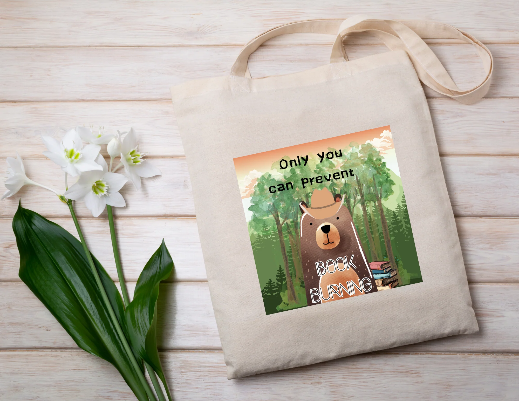 Tote bag: reading themed - Image 3
